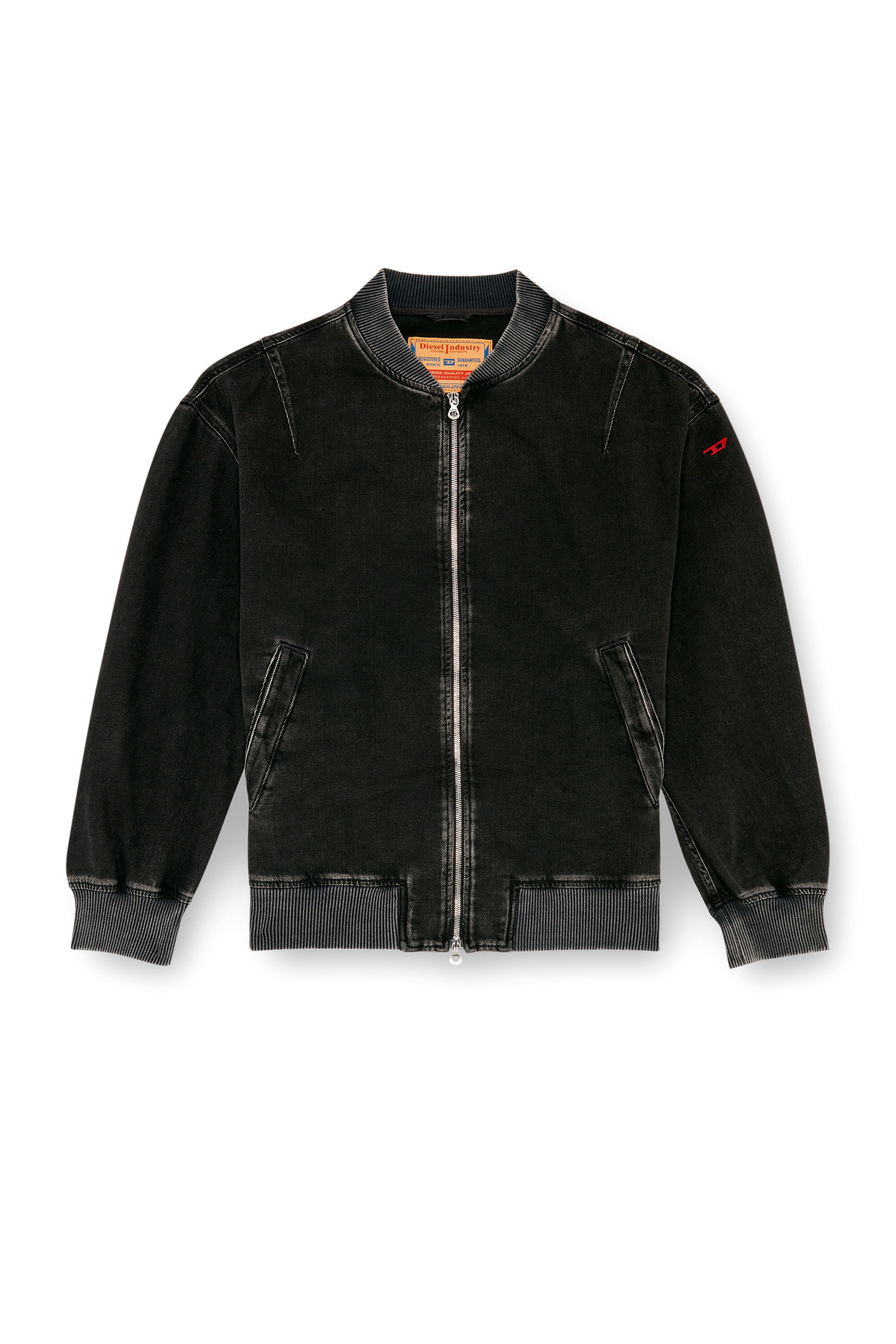 Diesel black bomber jacket deals