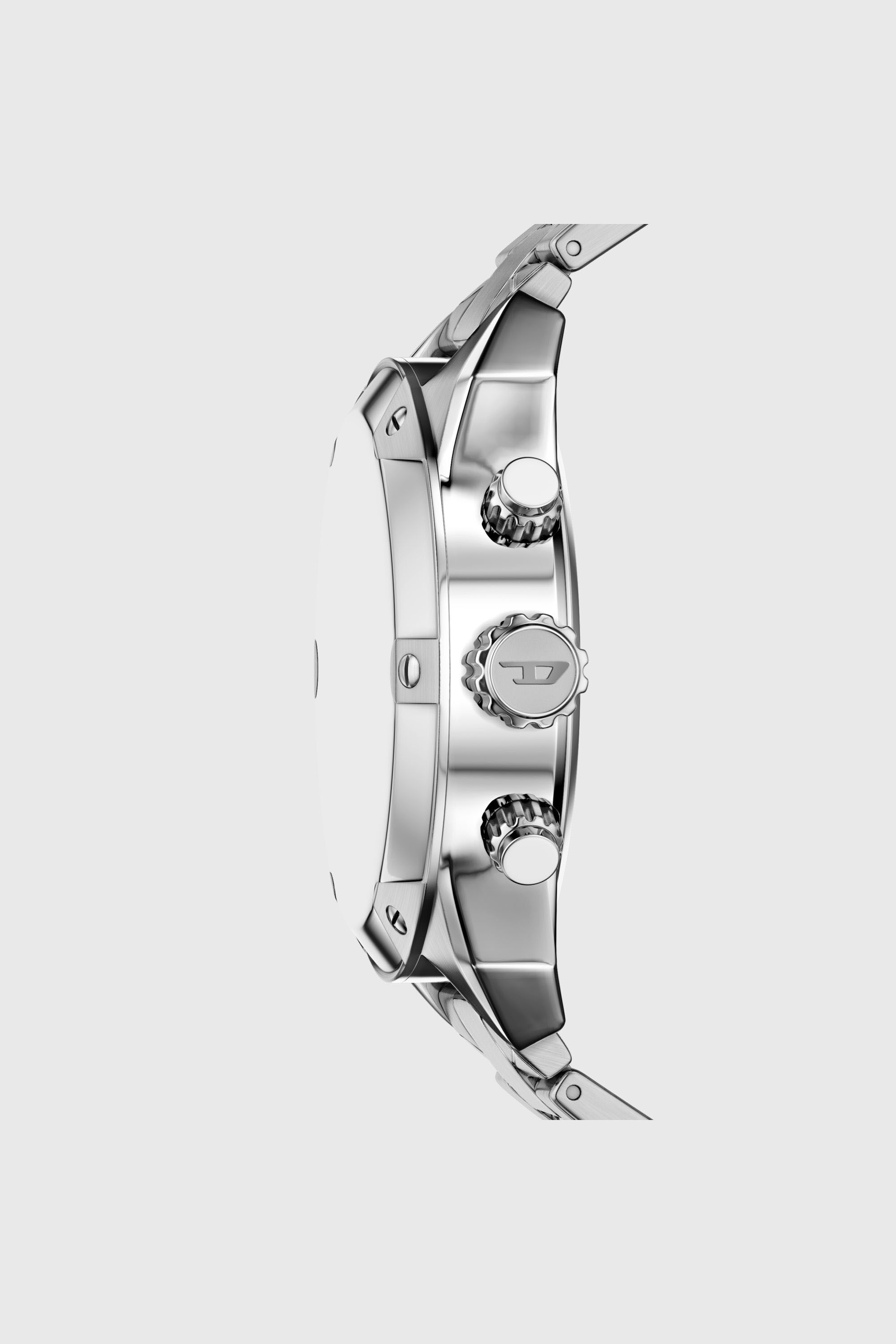 Diesel - DZ4712 WATCH, Man's Spiked stainless steel watch in Silver - 3