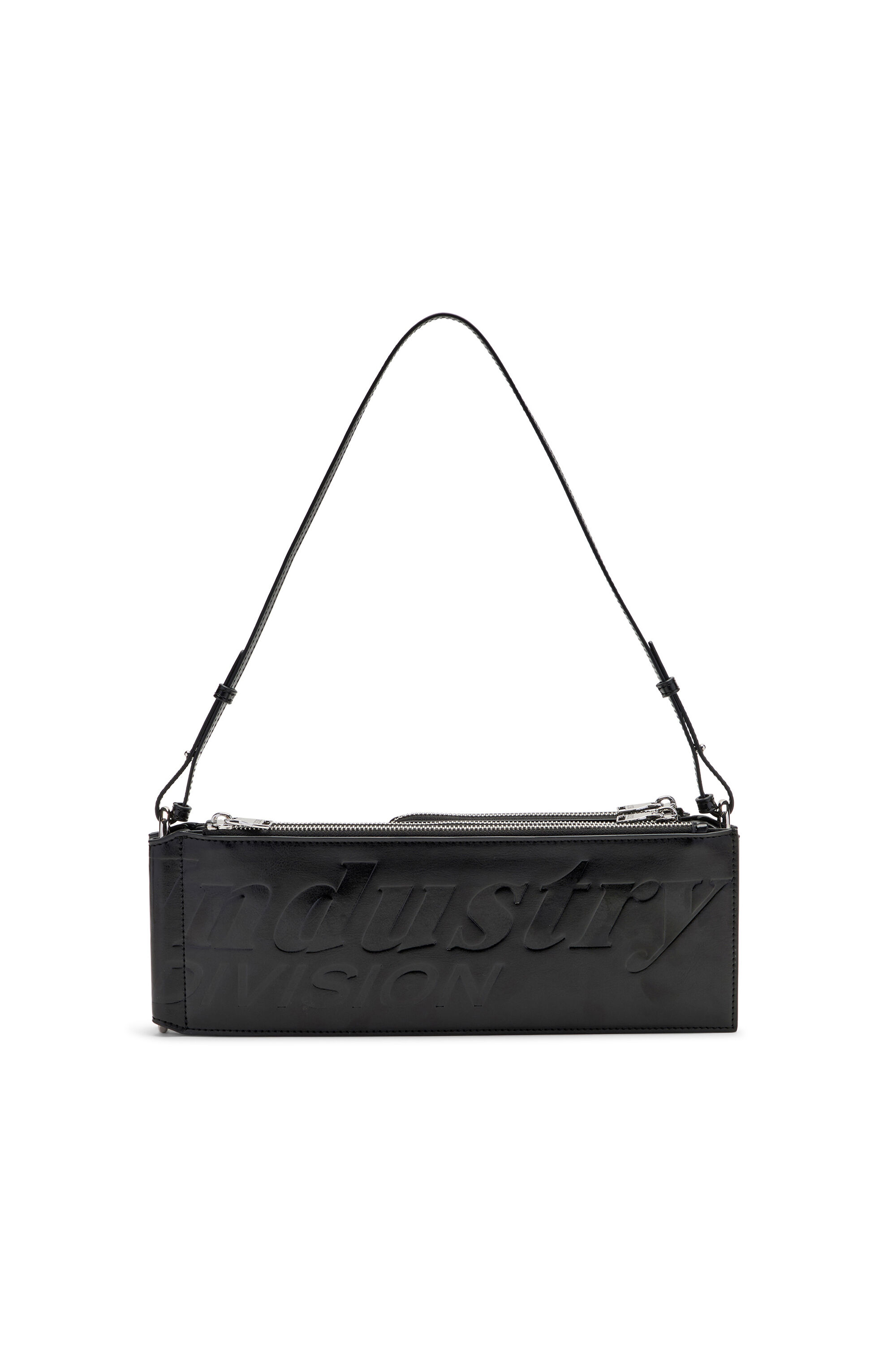 Women's Flag-D-Modular logo-embossed shoulder bag | Black | Diesel