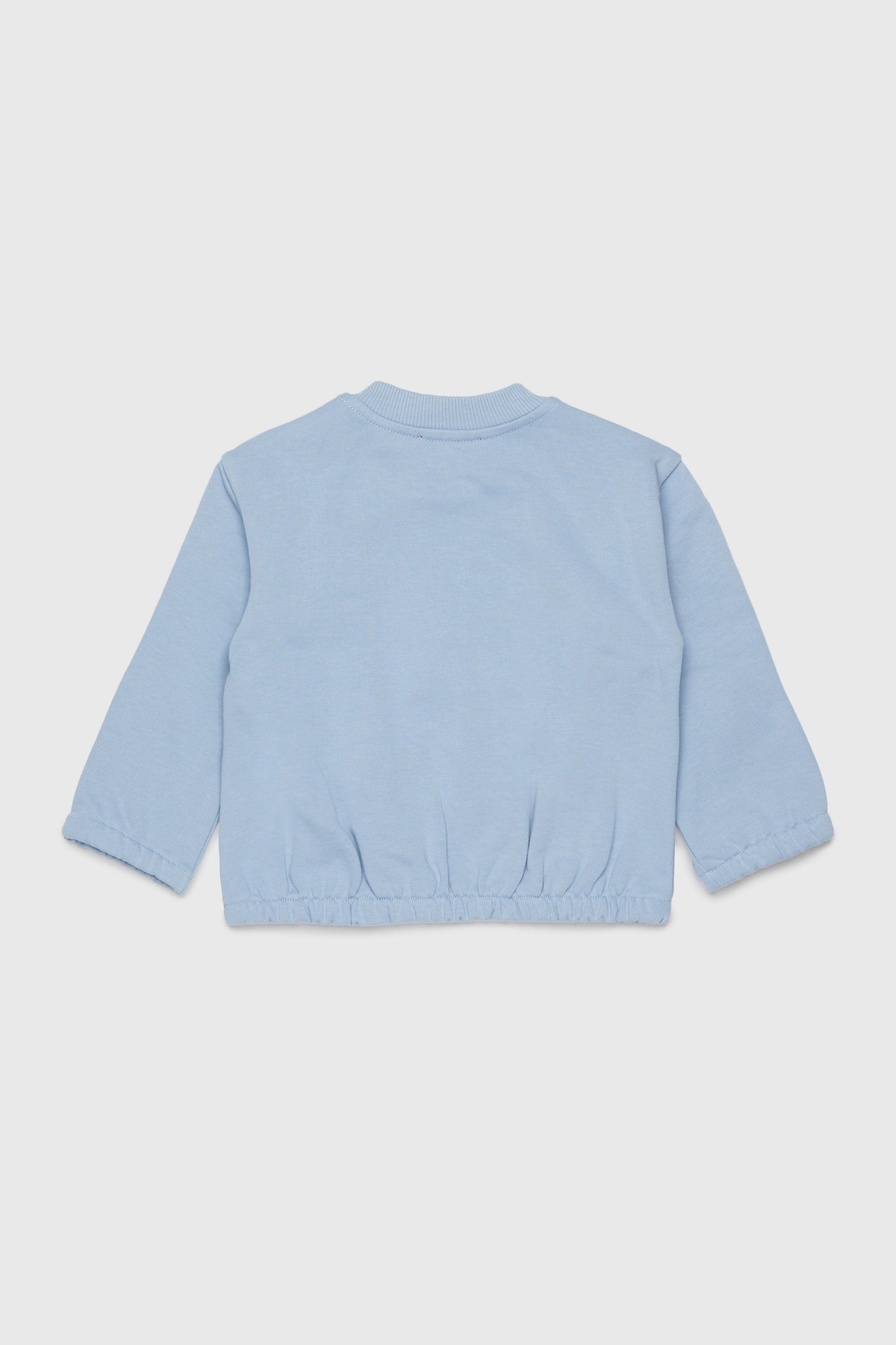 Diesel - SFUMB, Woman's Cotton sweatshirt with starburst logo print in Light Blue - 2