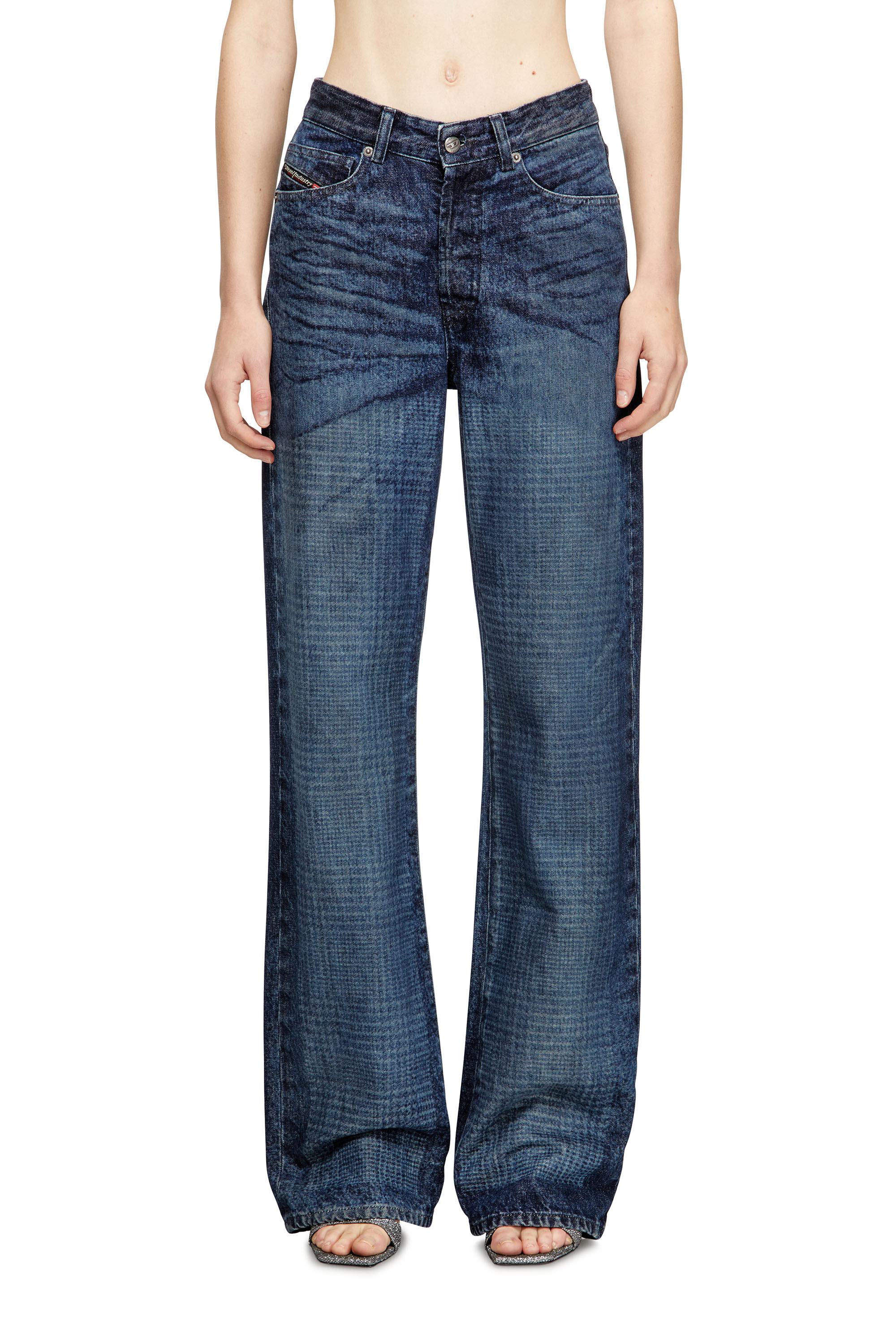 Diesel - Woman's Regular Jeans 1971 D-Sent 007CV, Dark Blue - 3