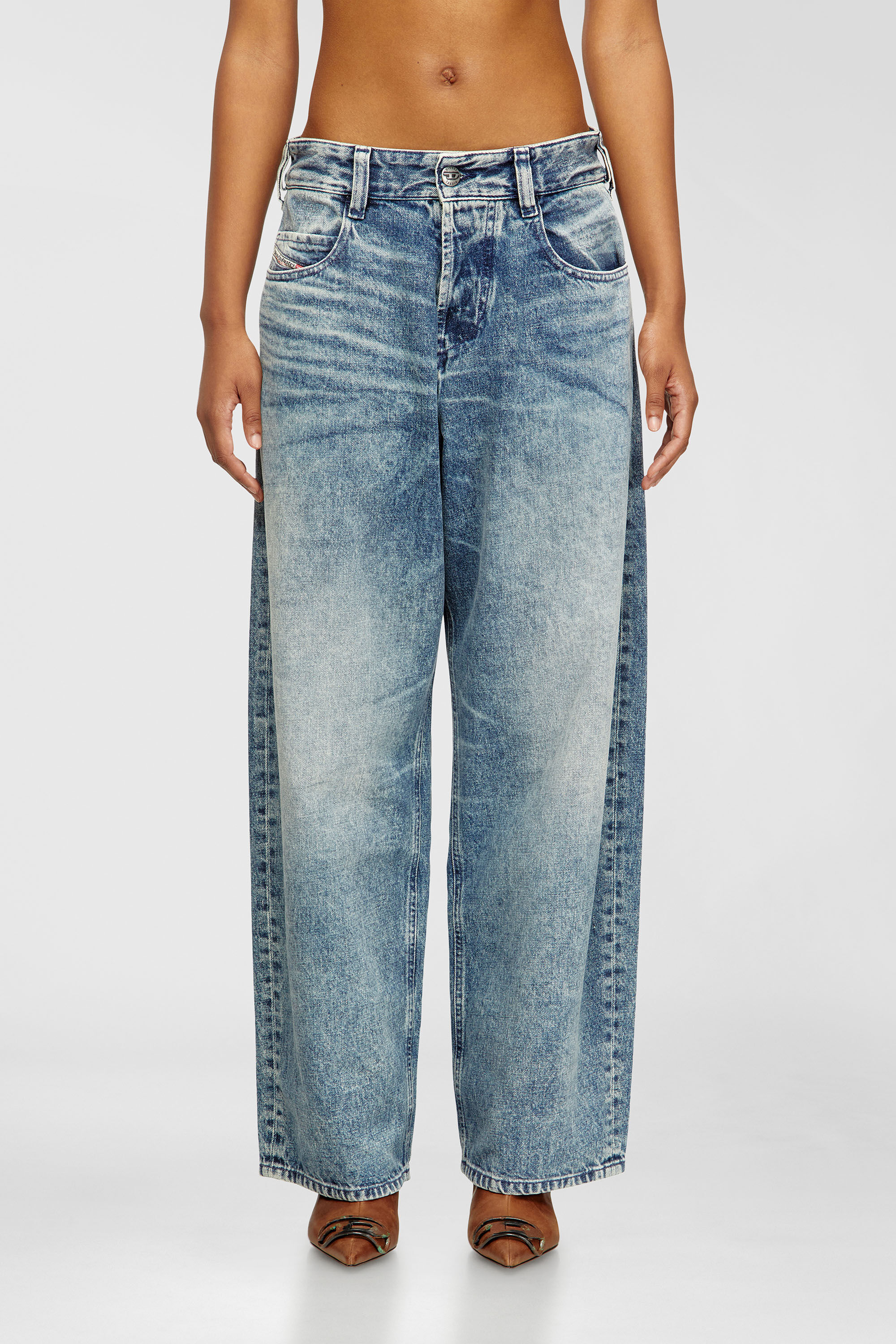 Diesel - Unisex's Relaxed Jeans 1997 D-Enim 007DA, Light Blue - 4