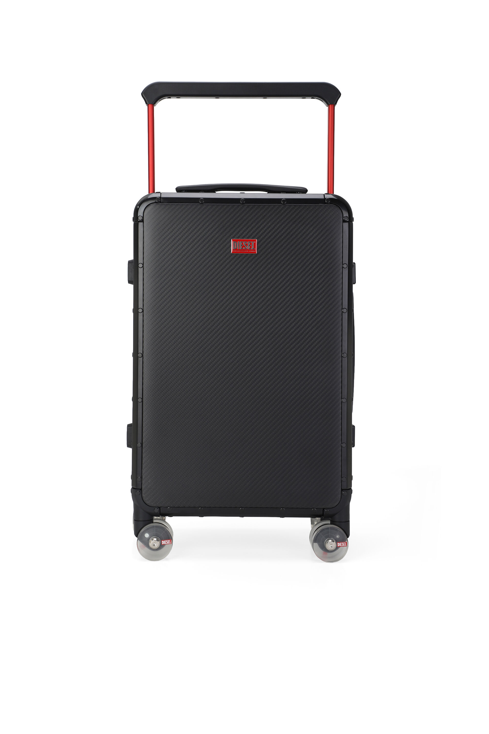 Diesel - DIESEL CARBON FIBER TROLLEY-BLACK- DSL00, Unisex's Carbon fiber suitcase size S in Black - 1