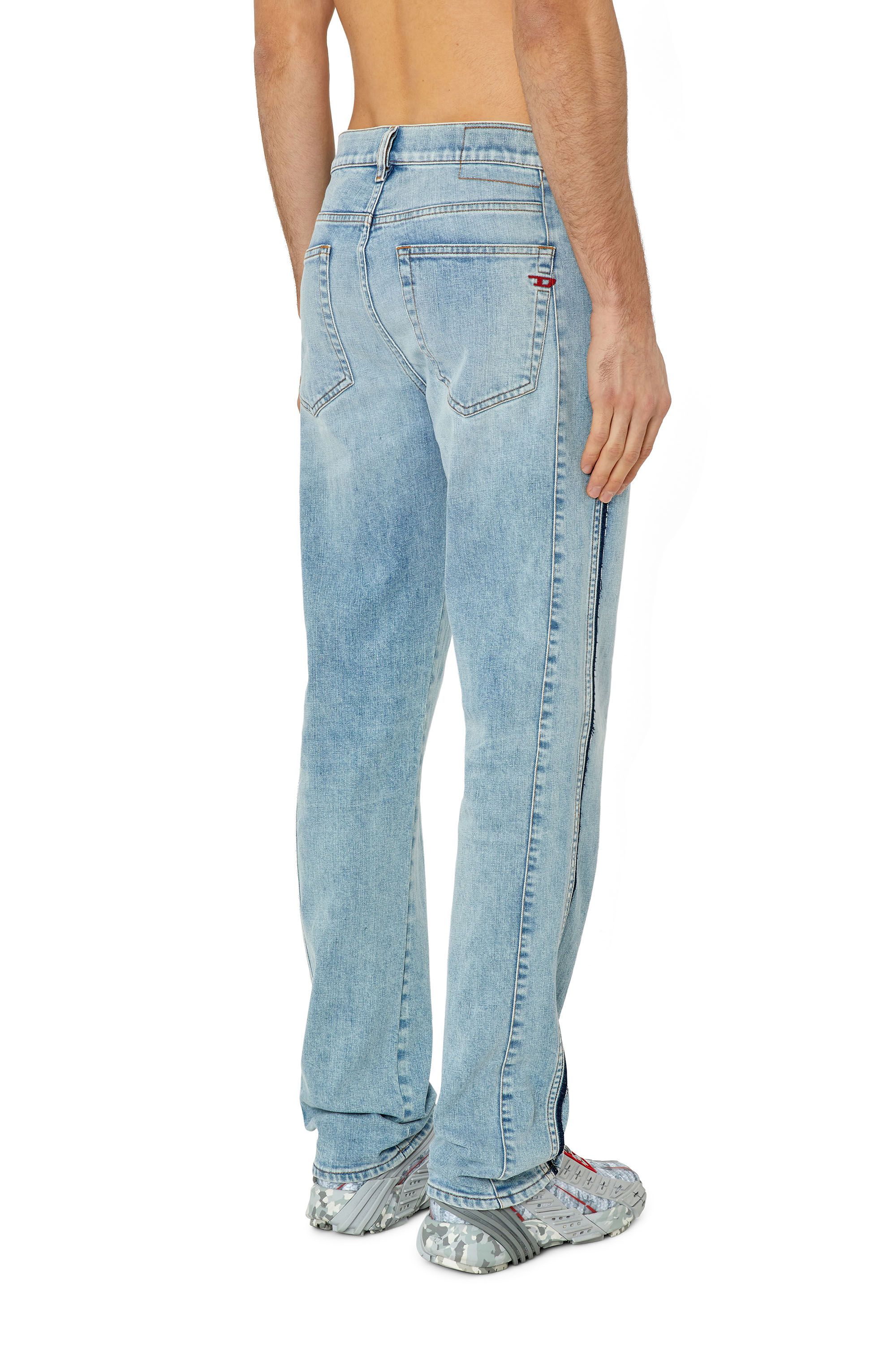 Diesel - 2020 D-Viker 09F41 Straight Jeans, Light Blue - Image 4