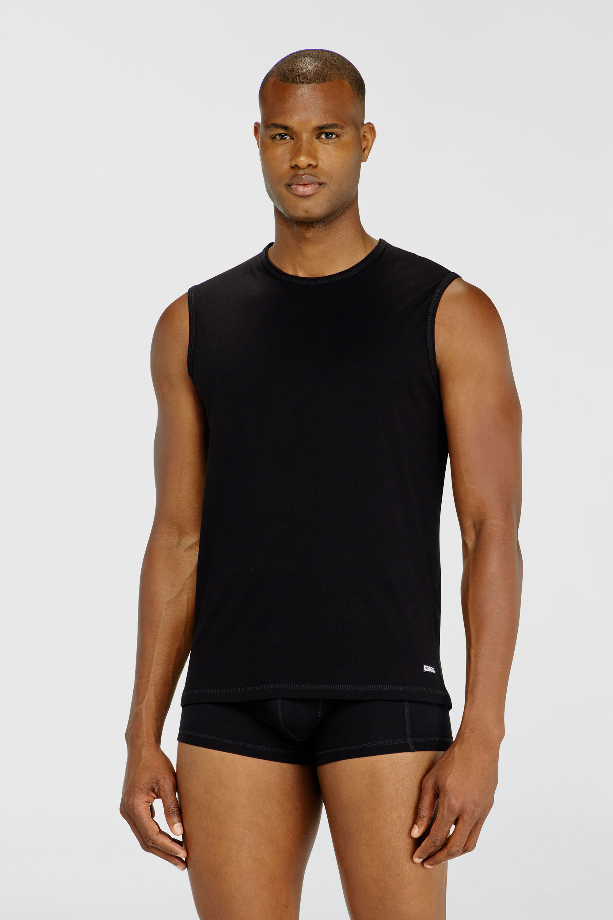 Diesel - TIM-UTLT-2PACK, Man's Set of two cotton tops in Black - 3