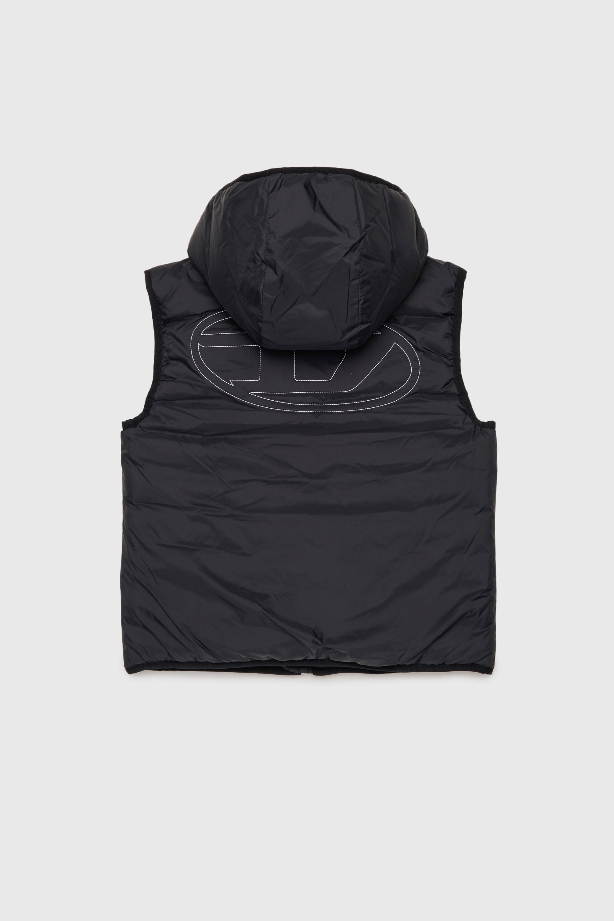 Diesel - JOSIP, Unisex's Hooded vest in padded nylon in Black - 2