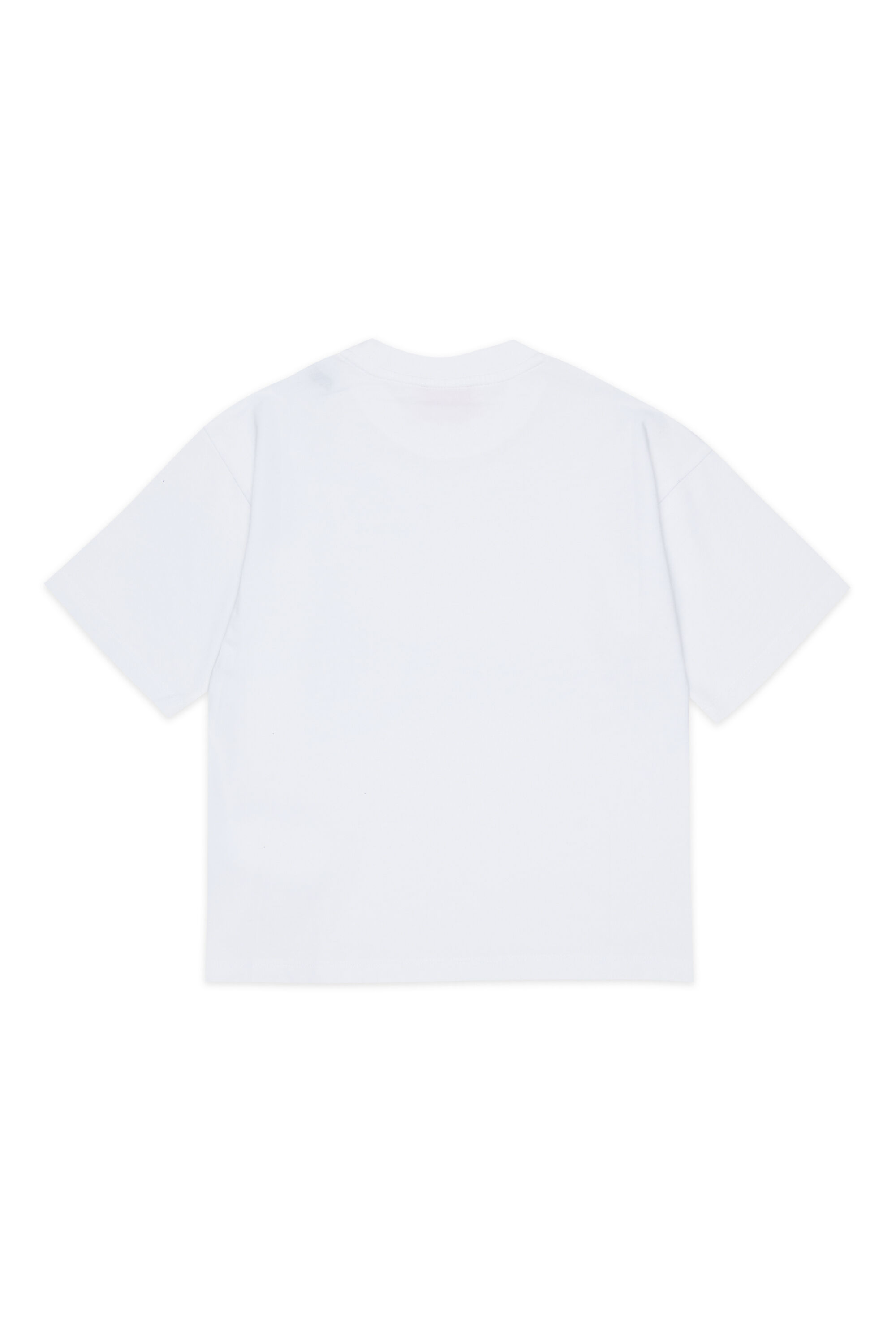 Diesel - TANORMYS2, Woman's Cotton T-shirt with tonal Oval D embroidery in White - 2