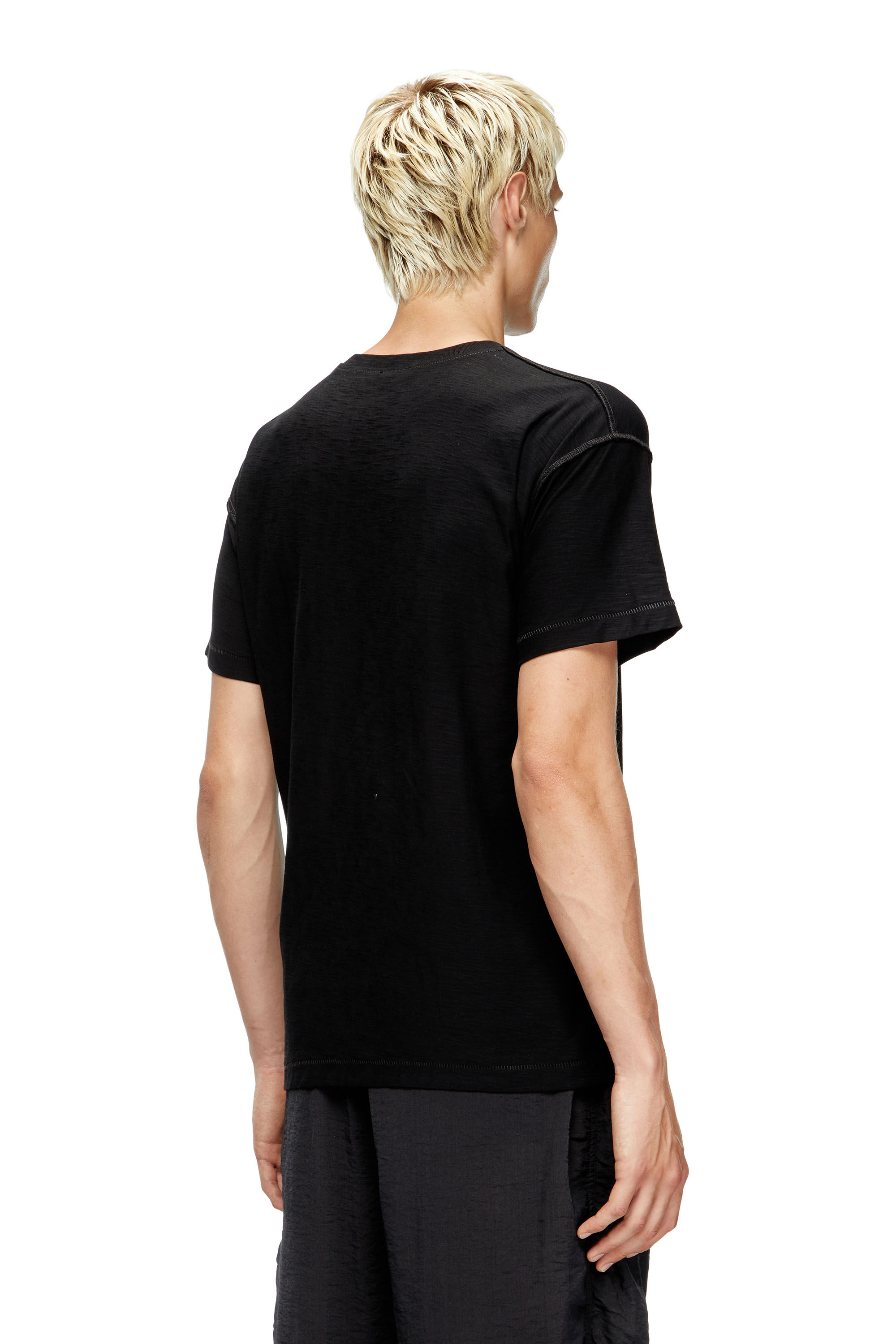Men's Sweatshirt with embroidered phoenix | Black | Diesel