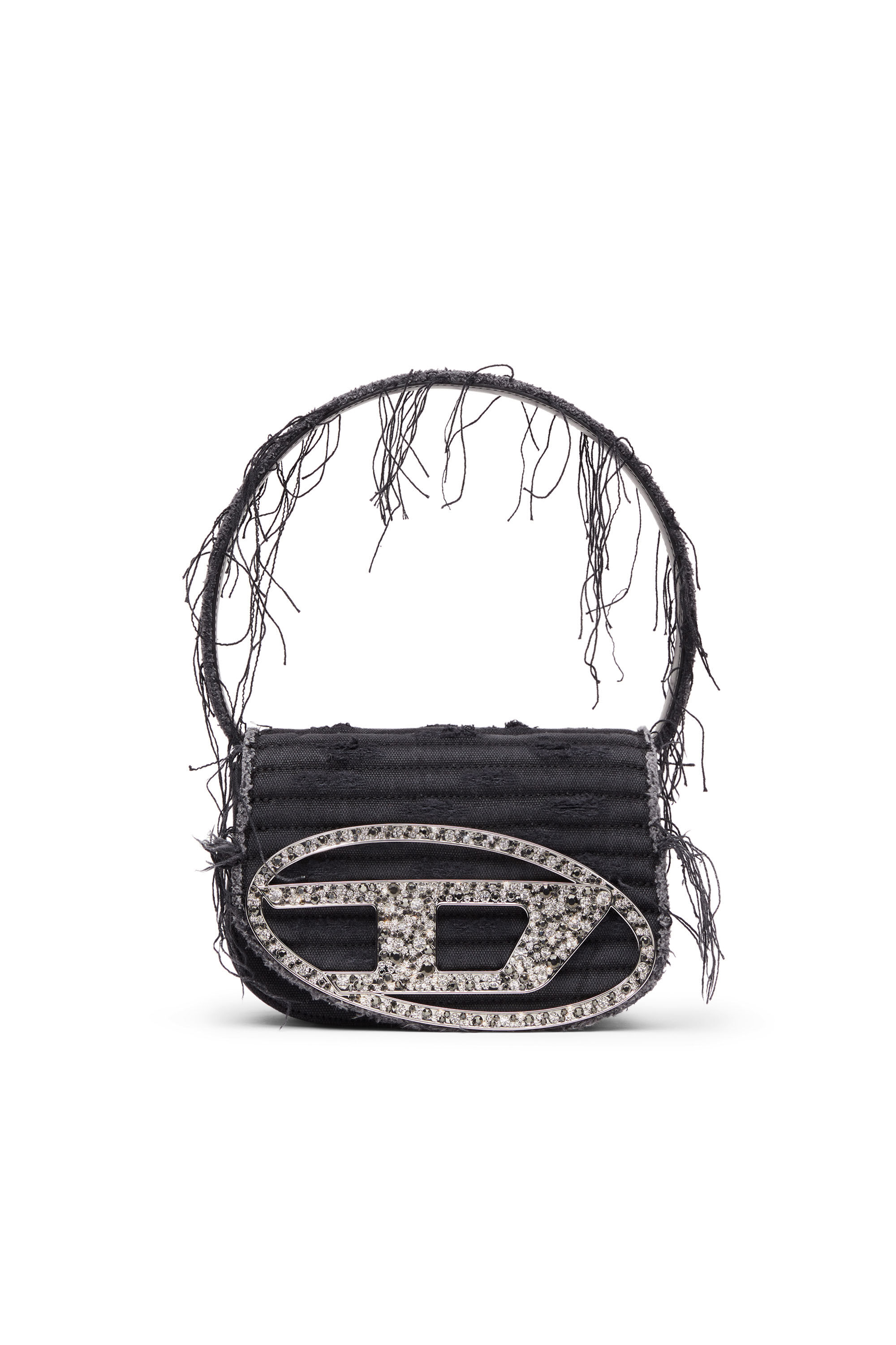 Women's 1DR-Iconic shoulder bag in canvas and leather
