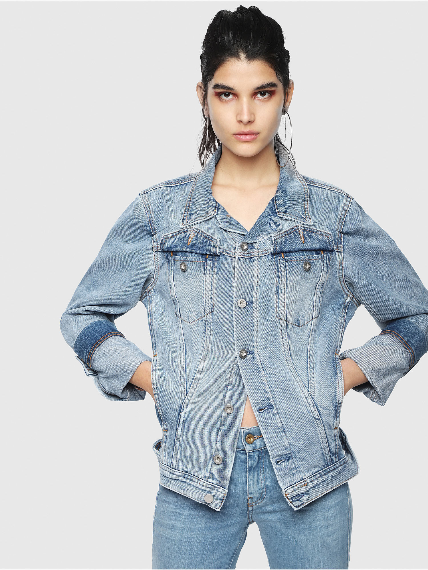 denim jacket cutting