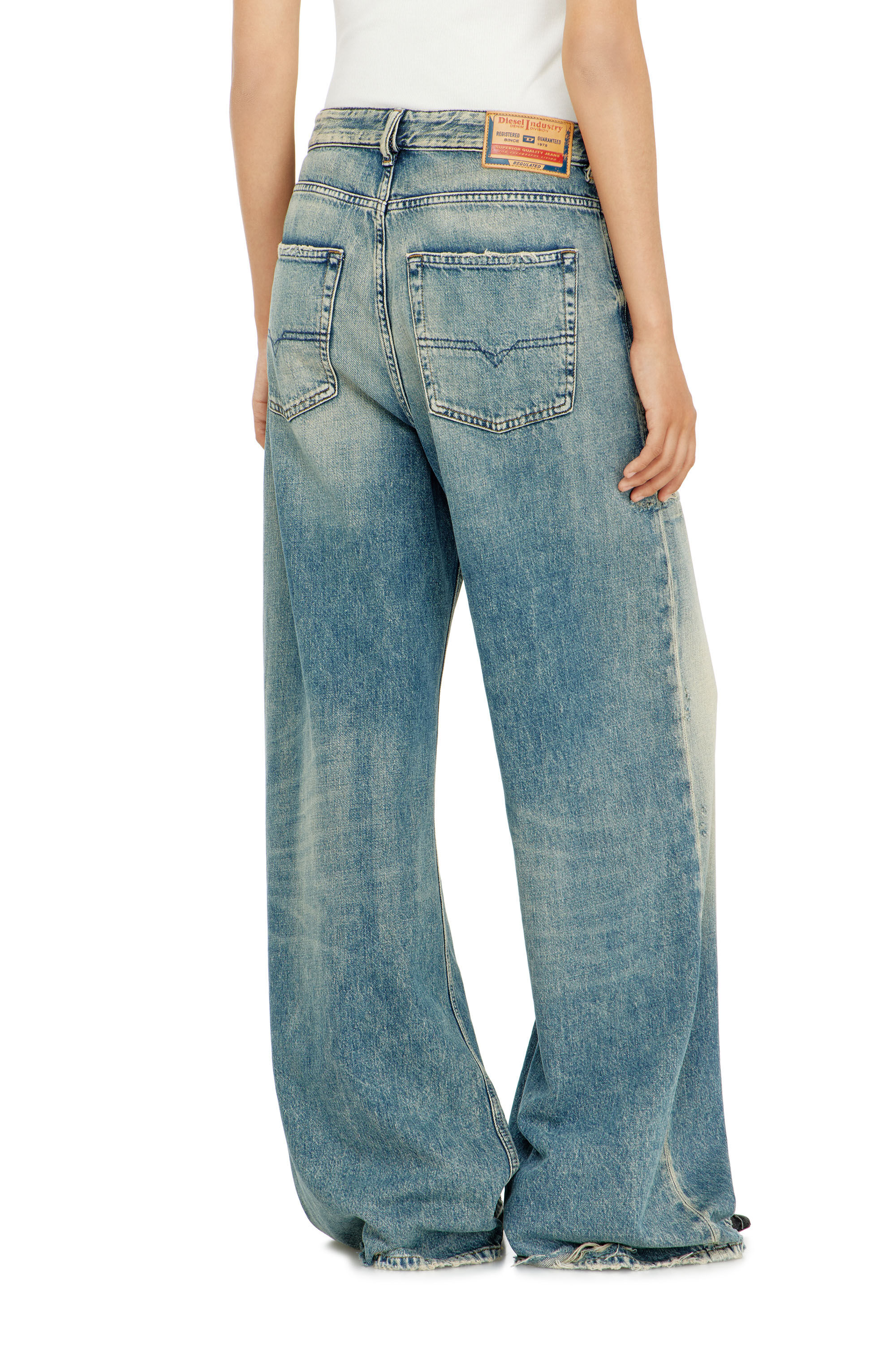 Diesel - Woman's Relaxed Jeans 1996 D-Sire 09P62, Medium blue - 5