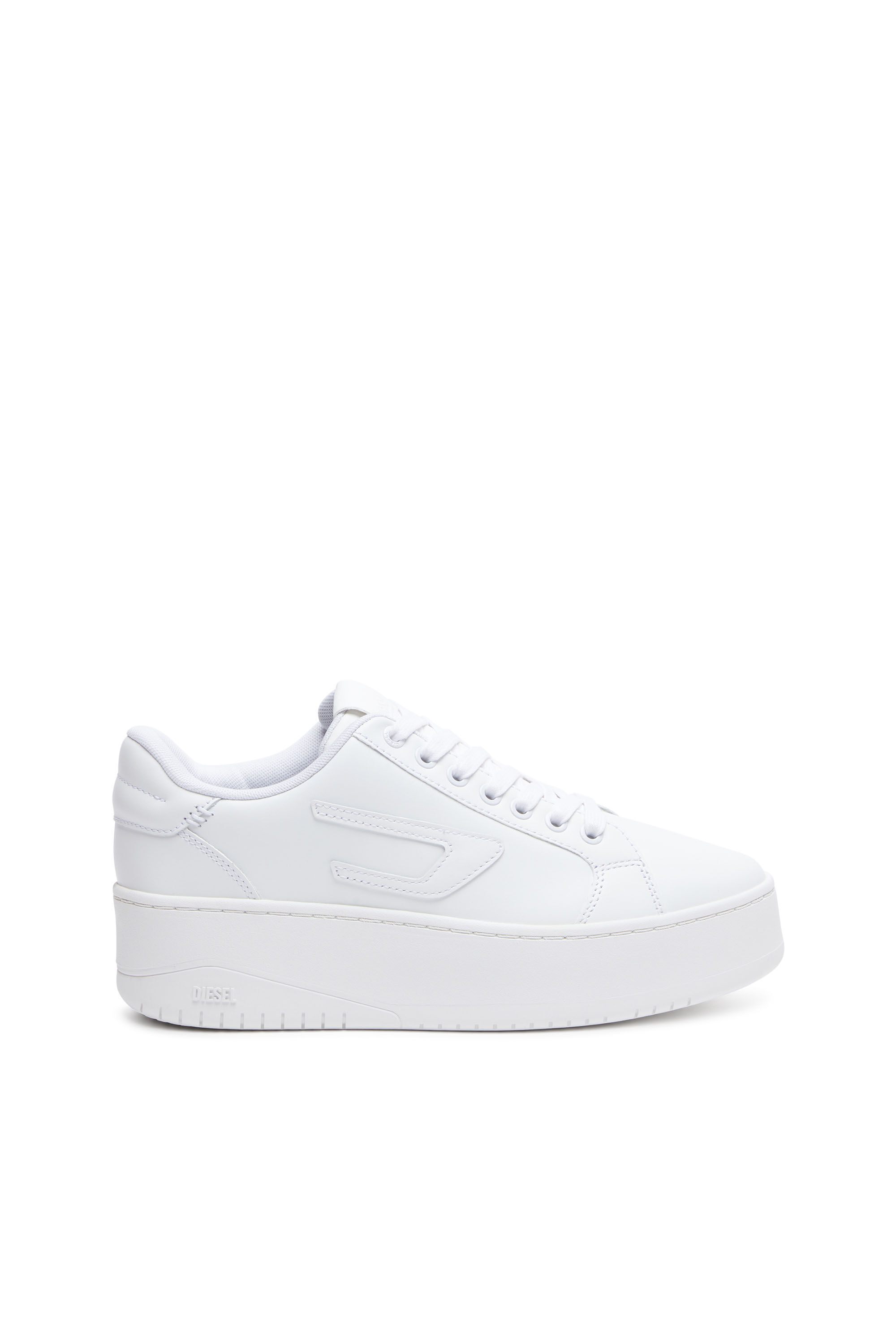 Diesel - S-ATHENE BOLD X, Woman S-Athene Bold-Flatform sneakers in leather in White - Image 1