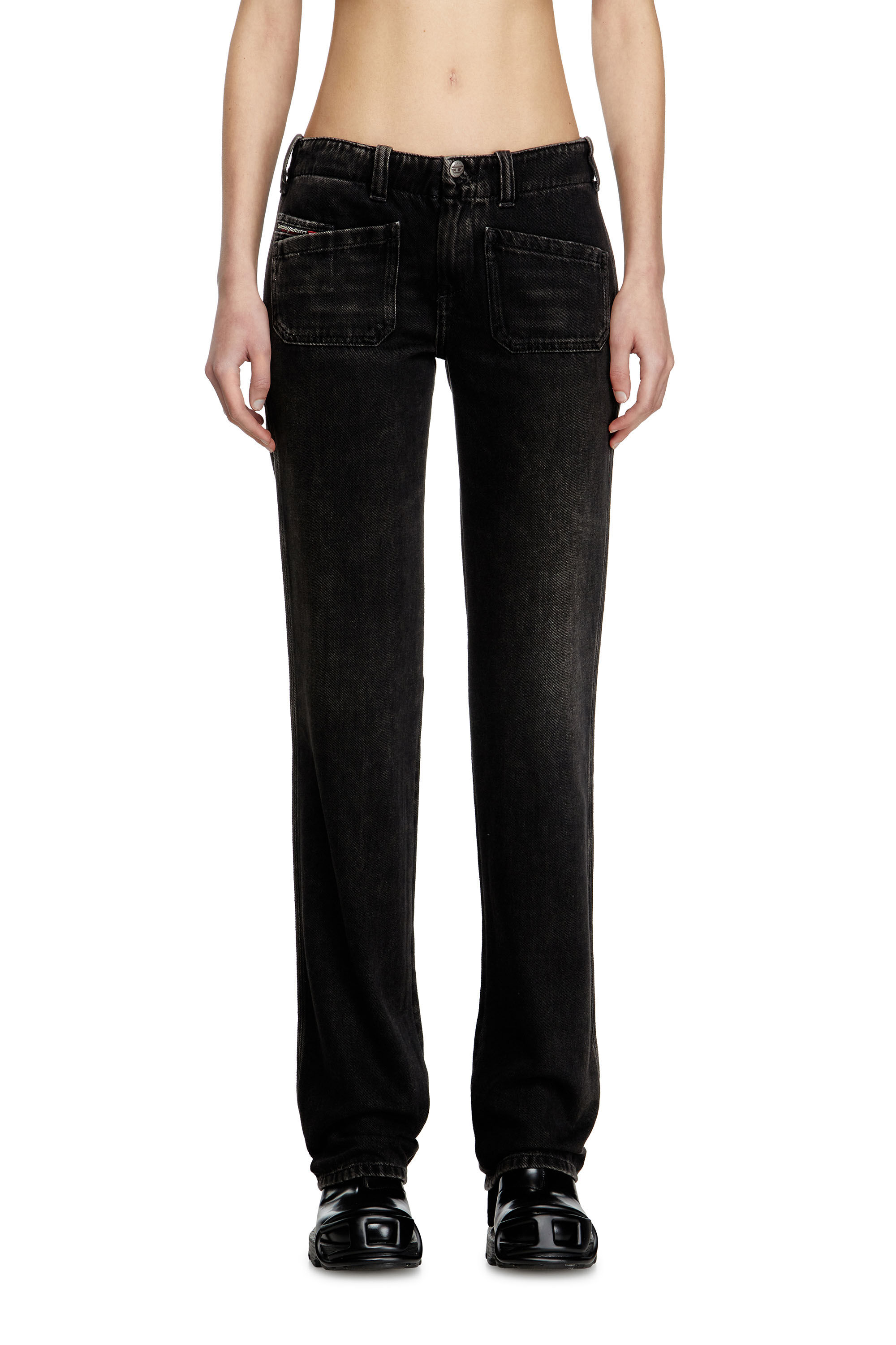 Diesel - Woman's Bootcut Jeans D-Keate 09J96, Black/Dark grey - 3