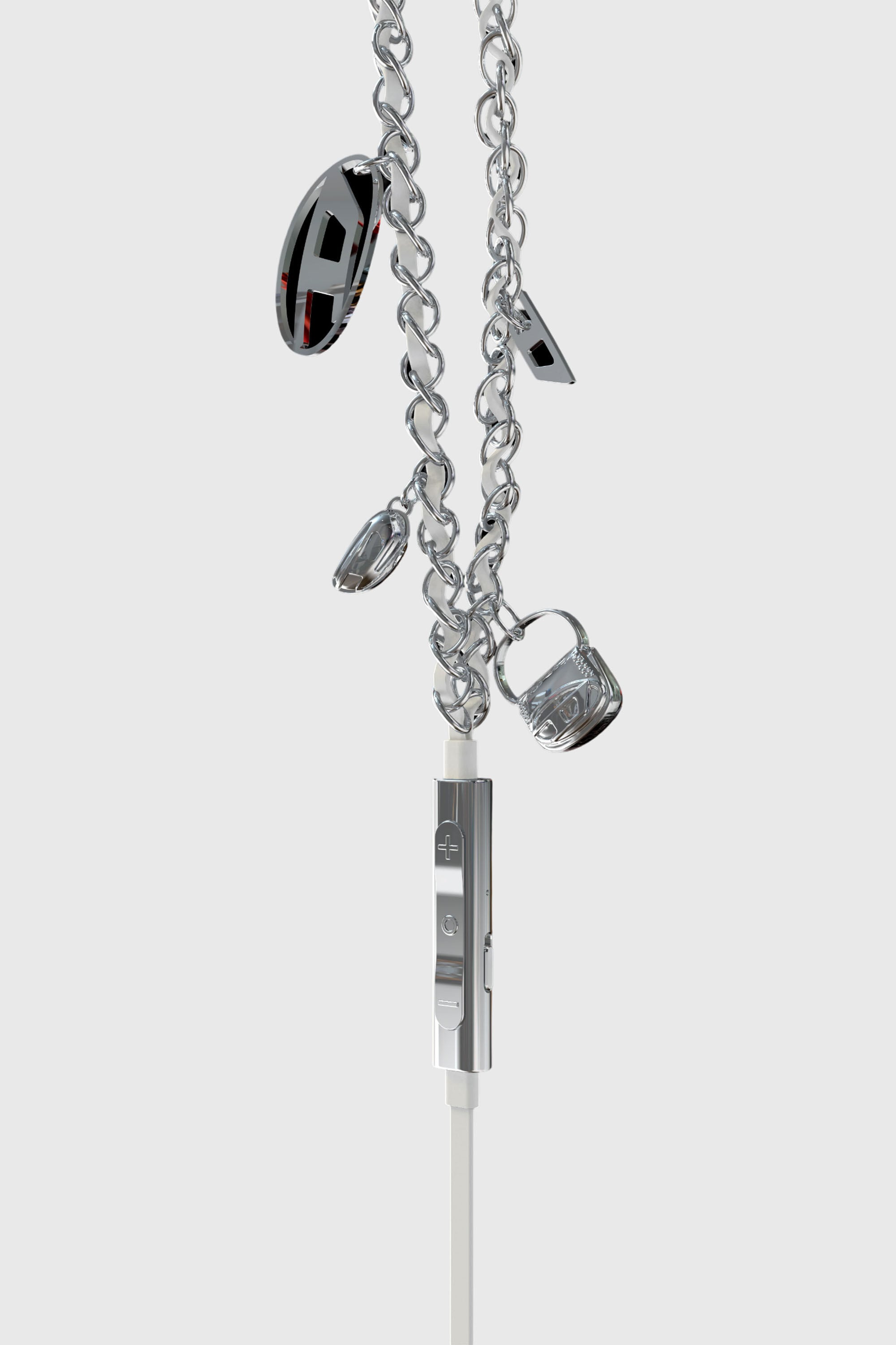 Diesel - 60458  WIRED EARBUDS WIRED EARBUDS, Unisex's Wired Earbuds and charms in Silver - 3
