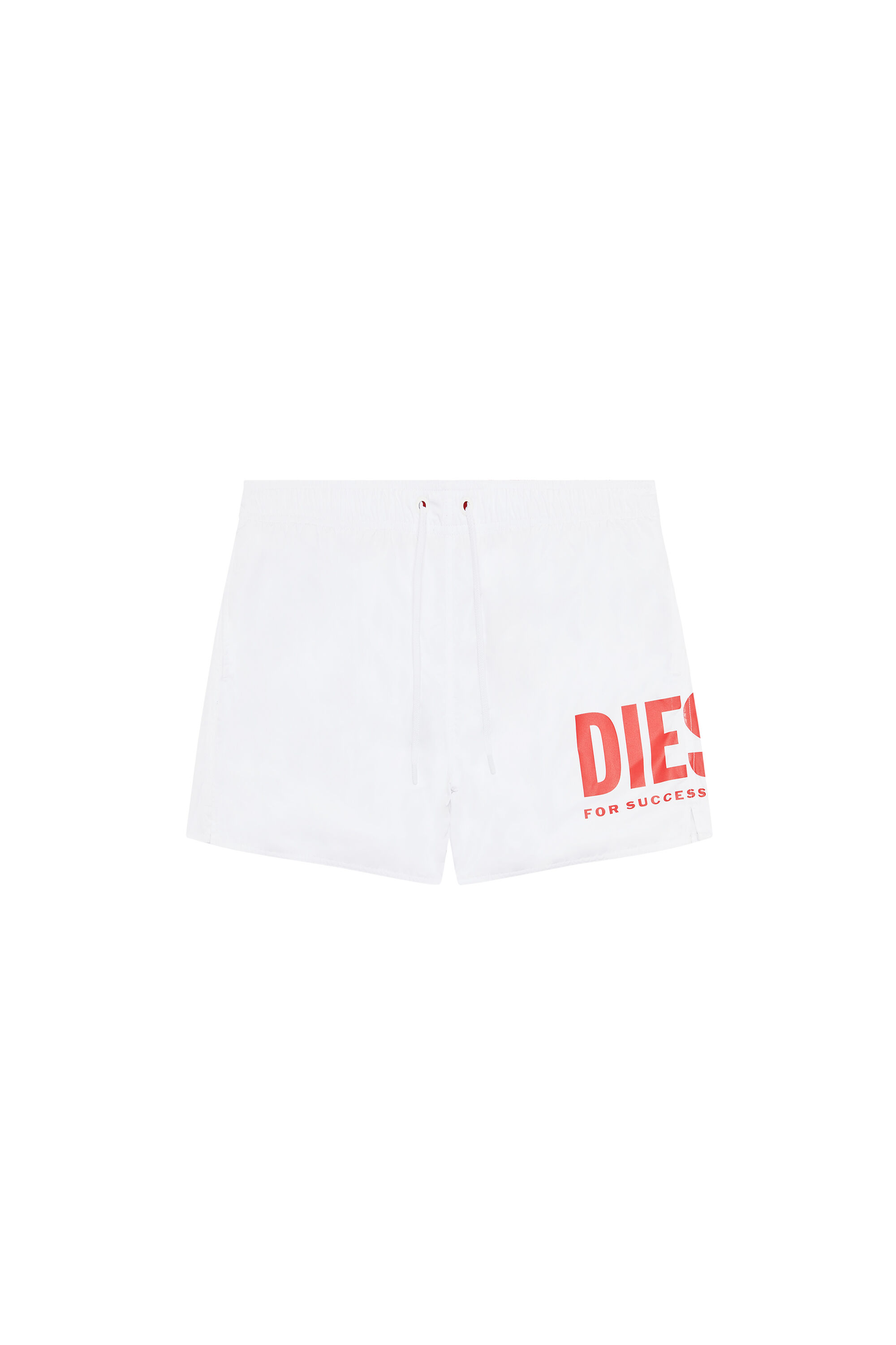 Diesel - BMBX-NICO, Man Mid-length swim shorts with maxi logo in White - Image 1