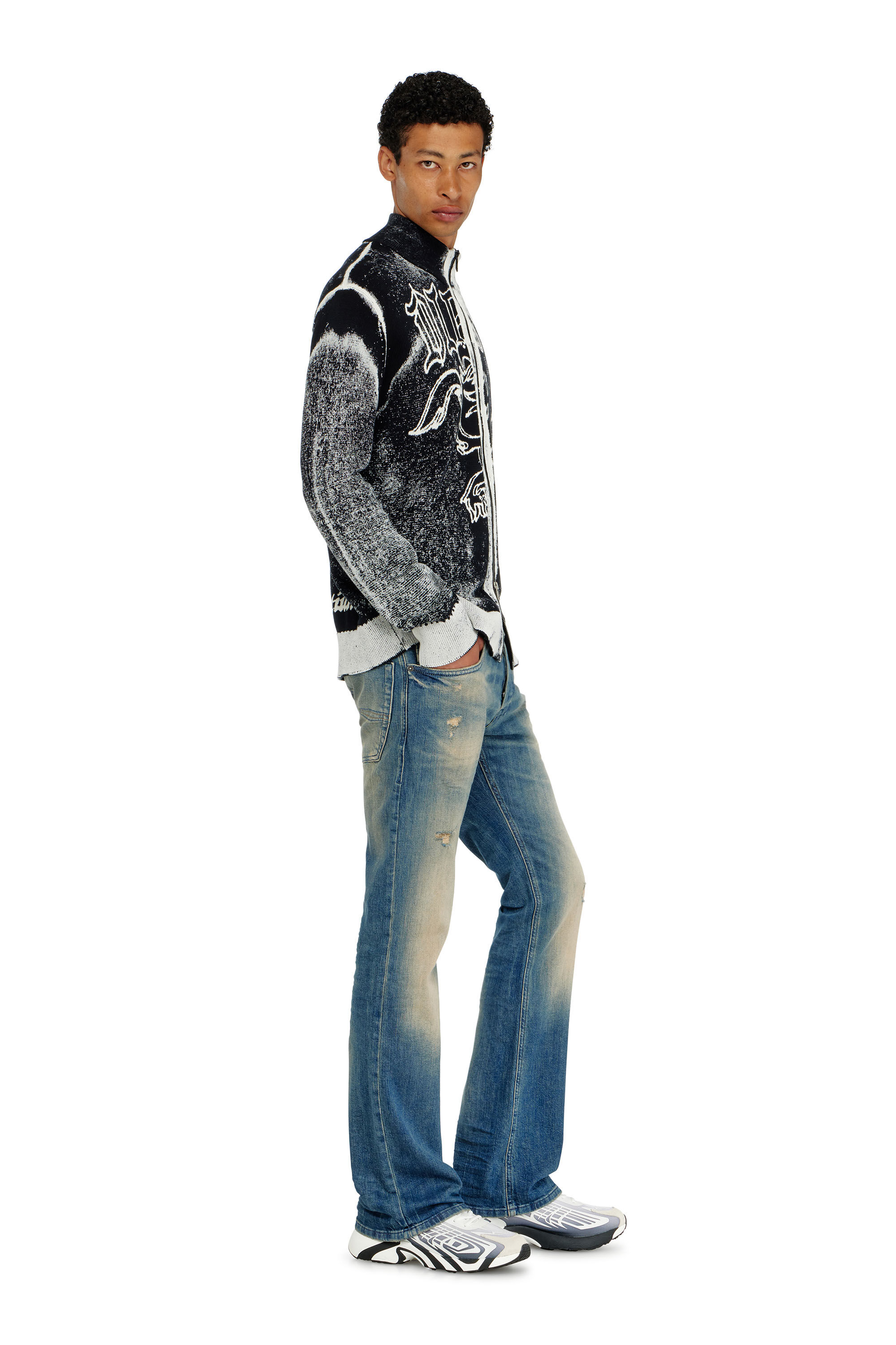 Diesel - Man's Bootcut Jeans 2007 Zatiny 0KBBW, Medium blue - 2