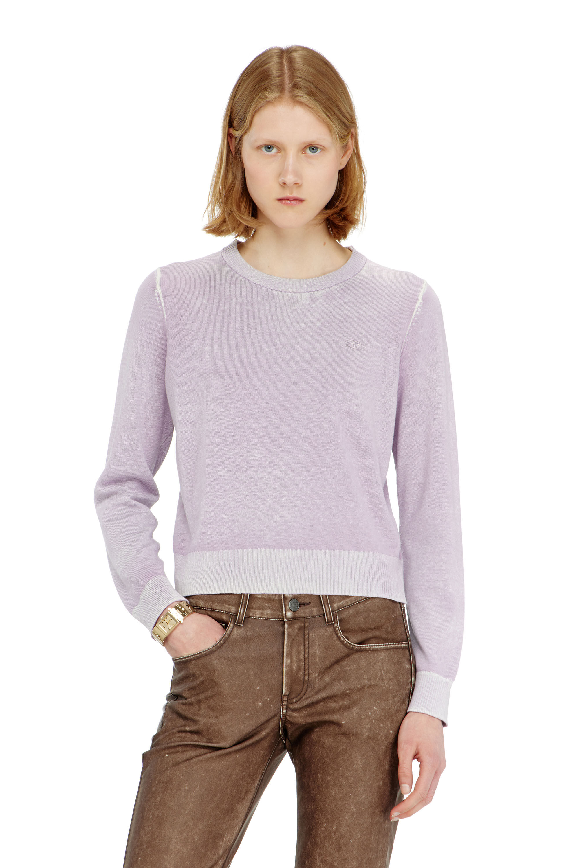 Diesel - M-LOVRE, Woman's Jumper with faded reverse print in null - 3