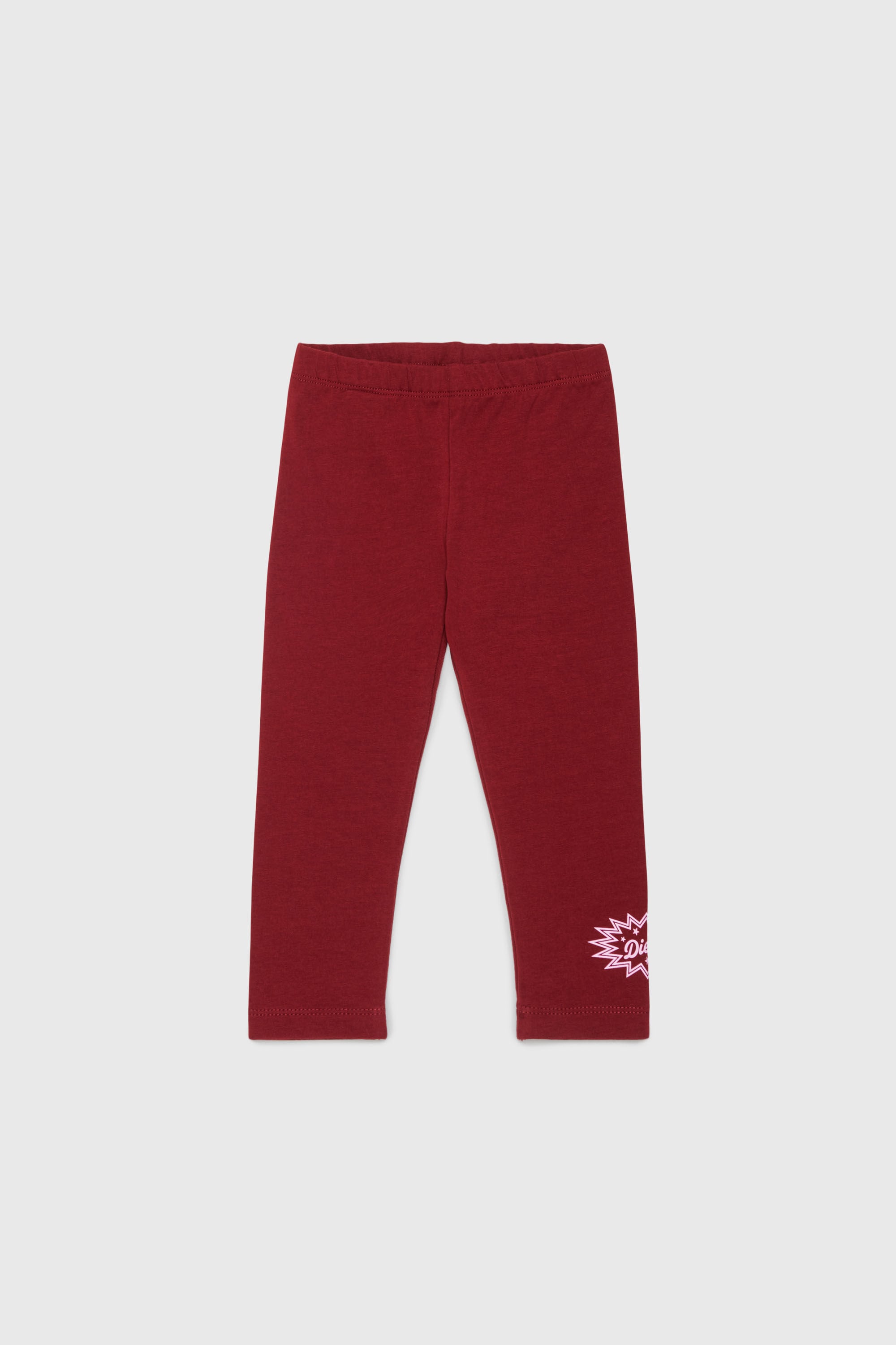 Diesel - PFUMB, Woman's Leggings with starburst logo print in Red - 1