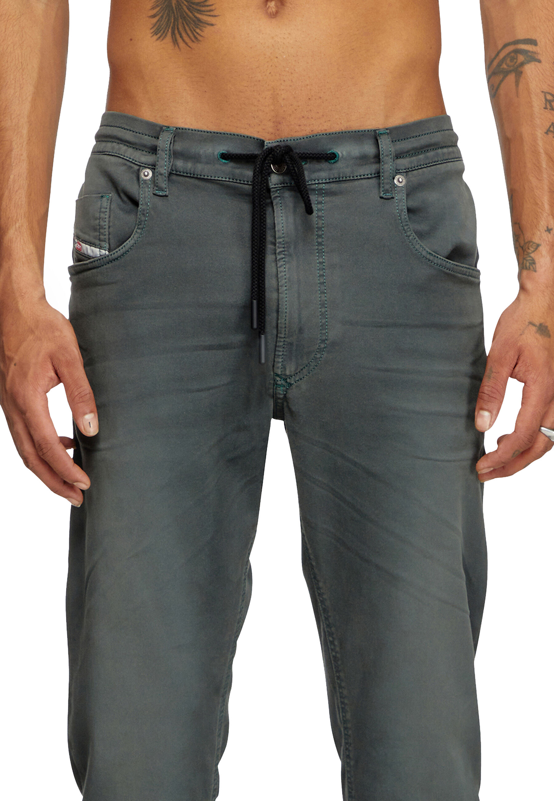 Diesel - Man's Regular 2032 D-Krooley Joggjeans&reg; 0670M, Grey - 5