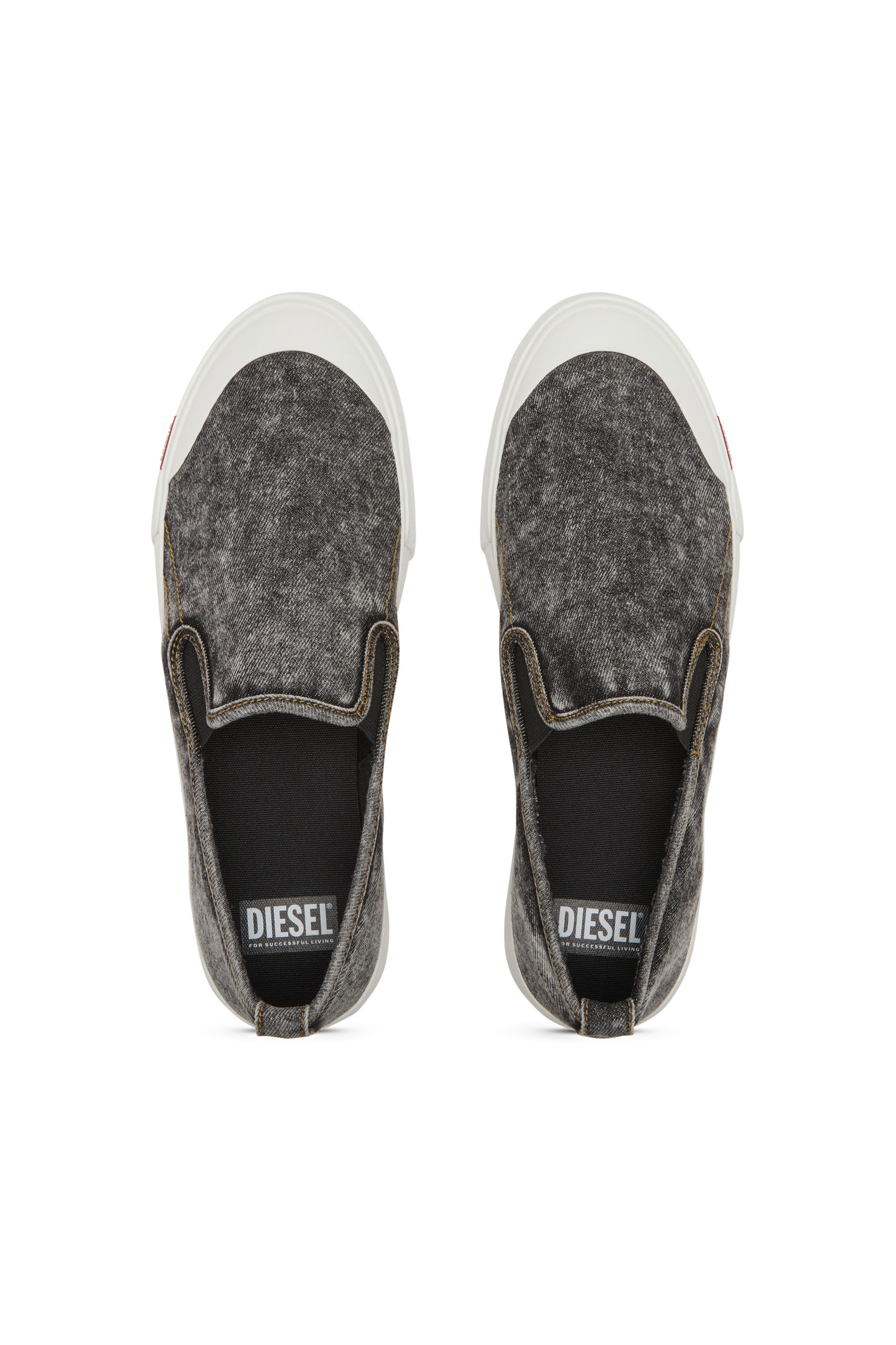 Men's S-Athos-Denim slip-on sneakers | Black | Diesel