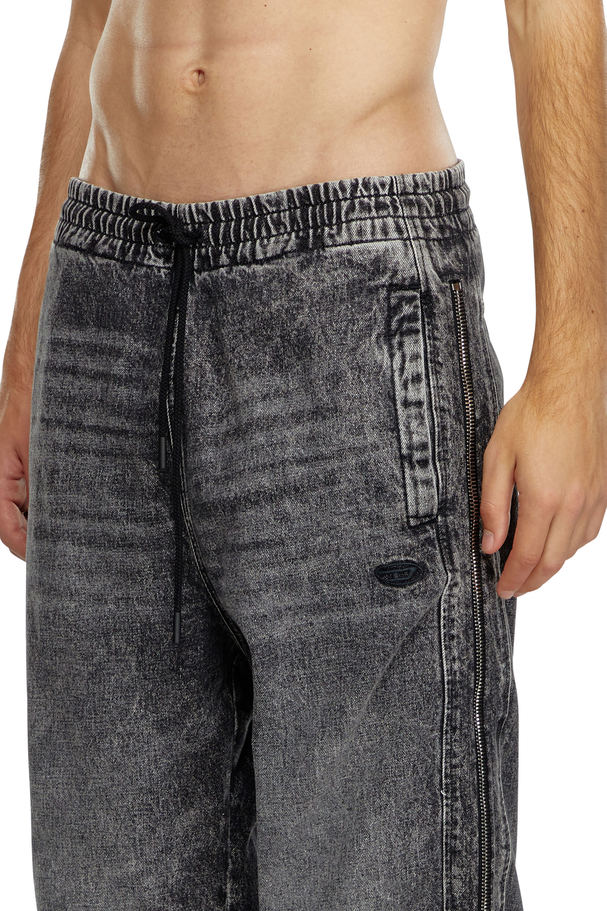 Diesel - Man Straight Jeans D-Martian 09K24, Black/Dark grey - Image 5