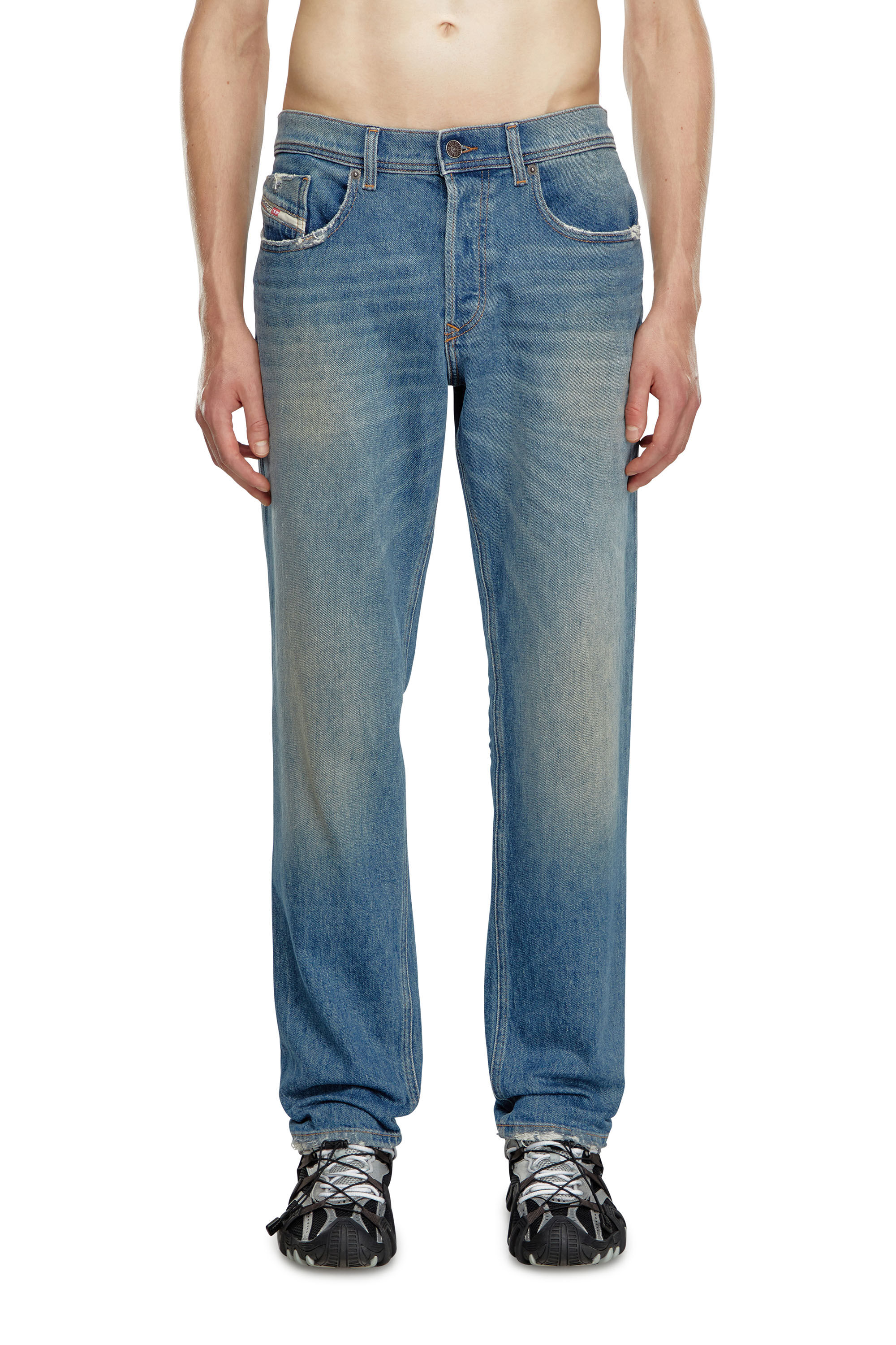 Diesel - Man's Tapered Jeans 2023 D-Finitive 0GRDB, Light Blue - 3