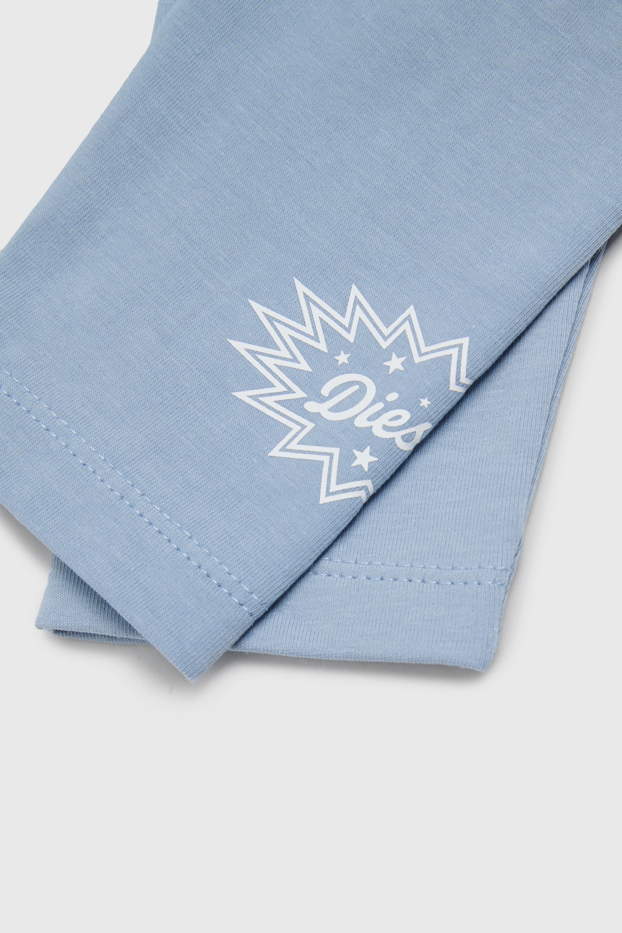 Diesel - PFUMB, Woman's Leggings with starburst logo print in Light Blue - 4