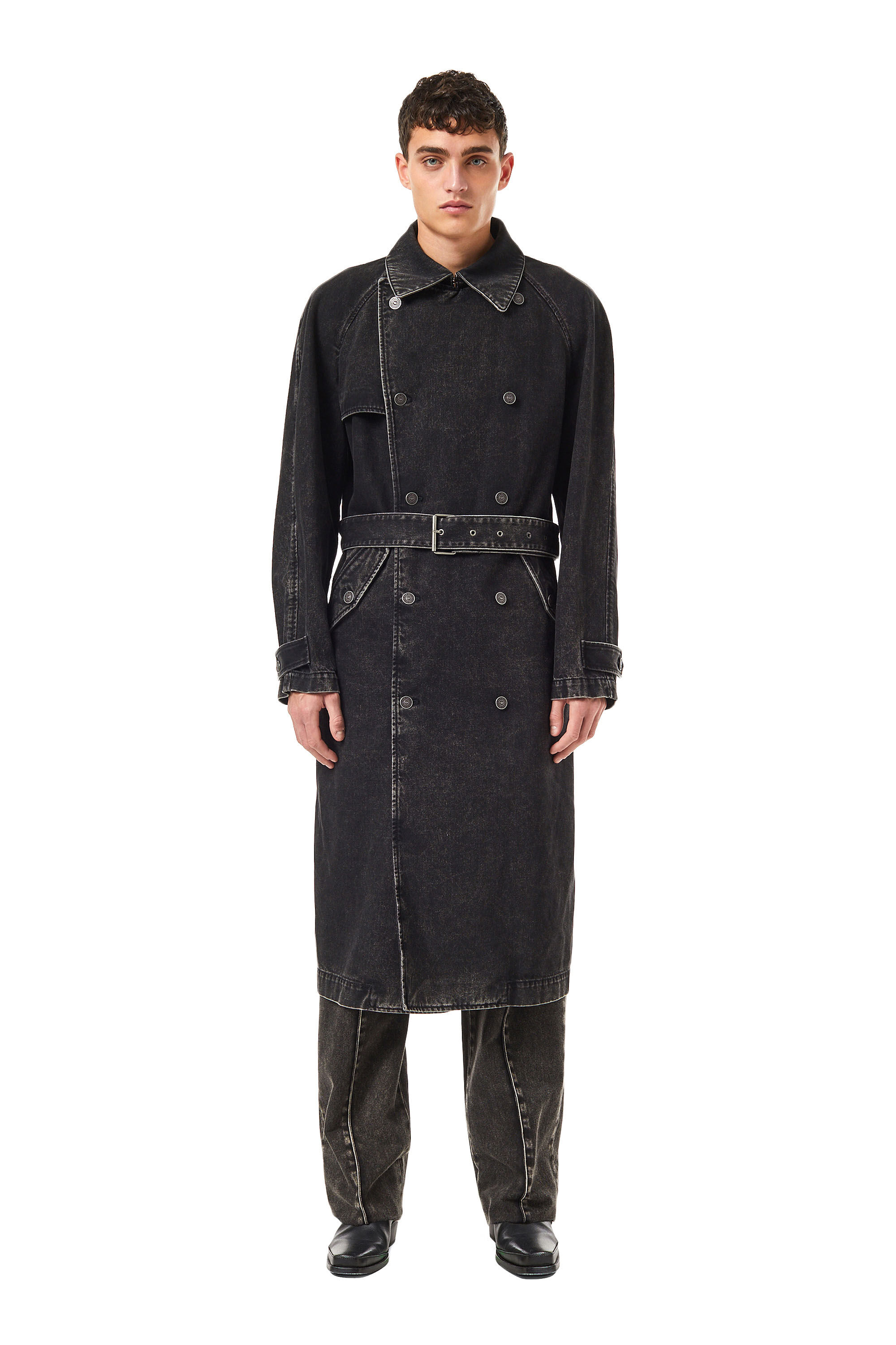 Louis Vuitton® LV X Yk Painted Dots Trench Coat Black. Size 36 in 2023