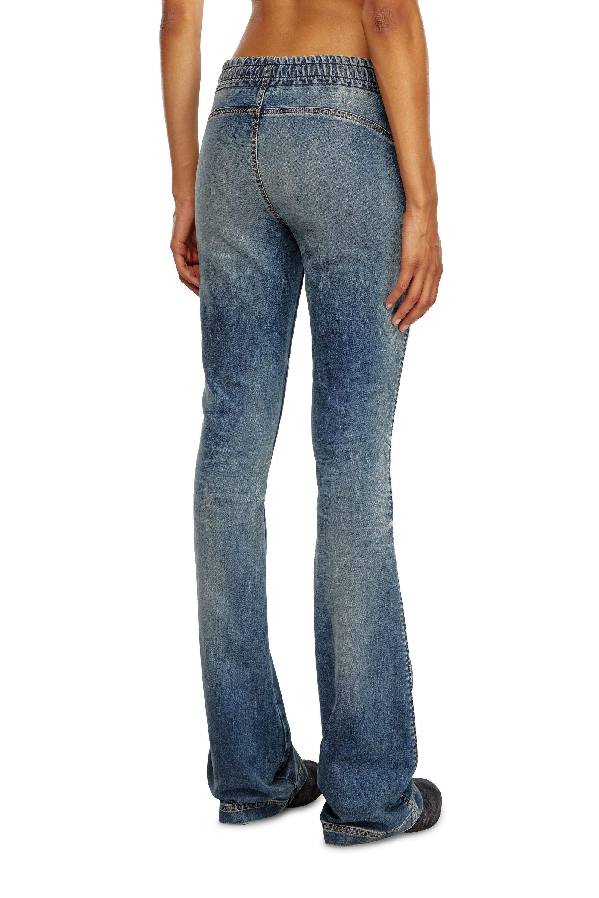 Diesel - Woman's Bootcut and Flare 2069 D-Ebbey Joggjeans® 068LZ, Medium blue - 4