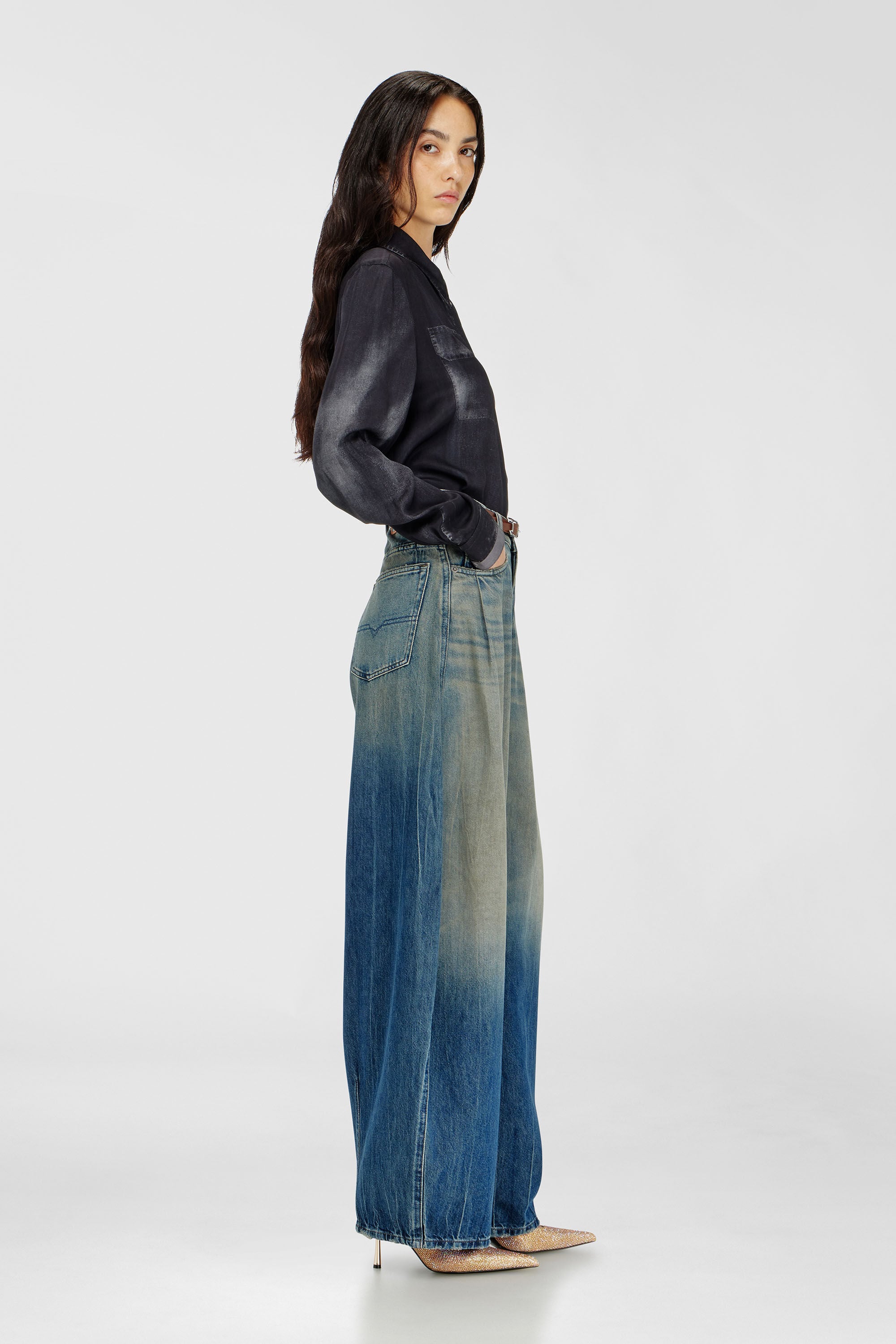 Diesel - Woman's Relaxed Jeans 1987 D-Khelz 09Q72, null - 1