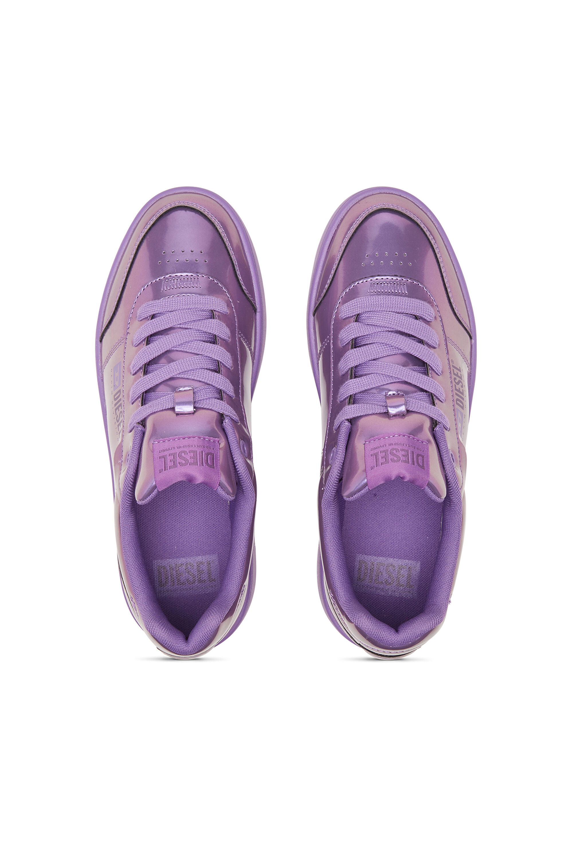 Diesel - S-ATHENE BOLD VTG W, Woman's S-Athene-Iridescent platform sneakers in Violet - 4