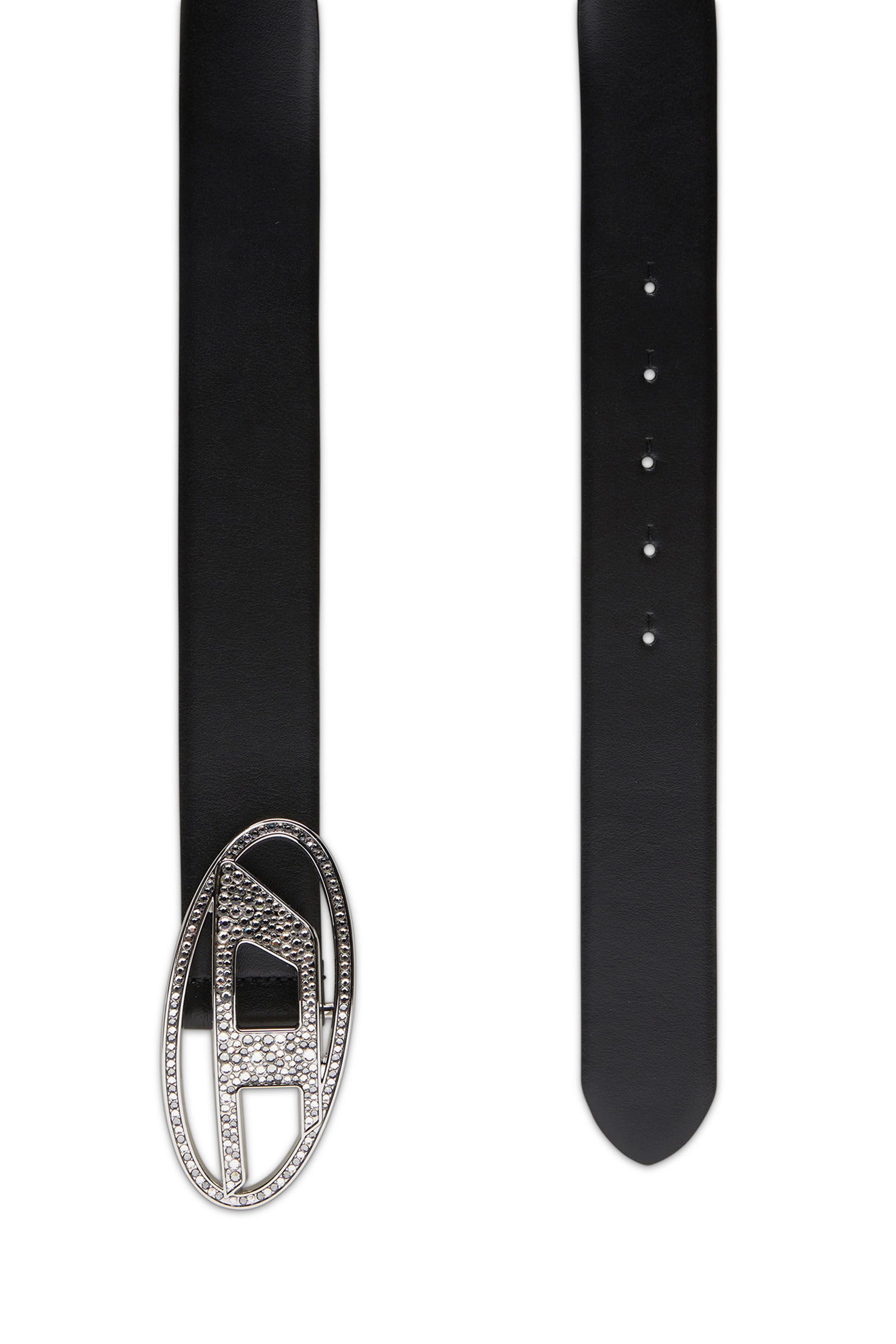 B-1DR STRASS - logo belt with strass | Black | Diesel {{Country}}