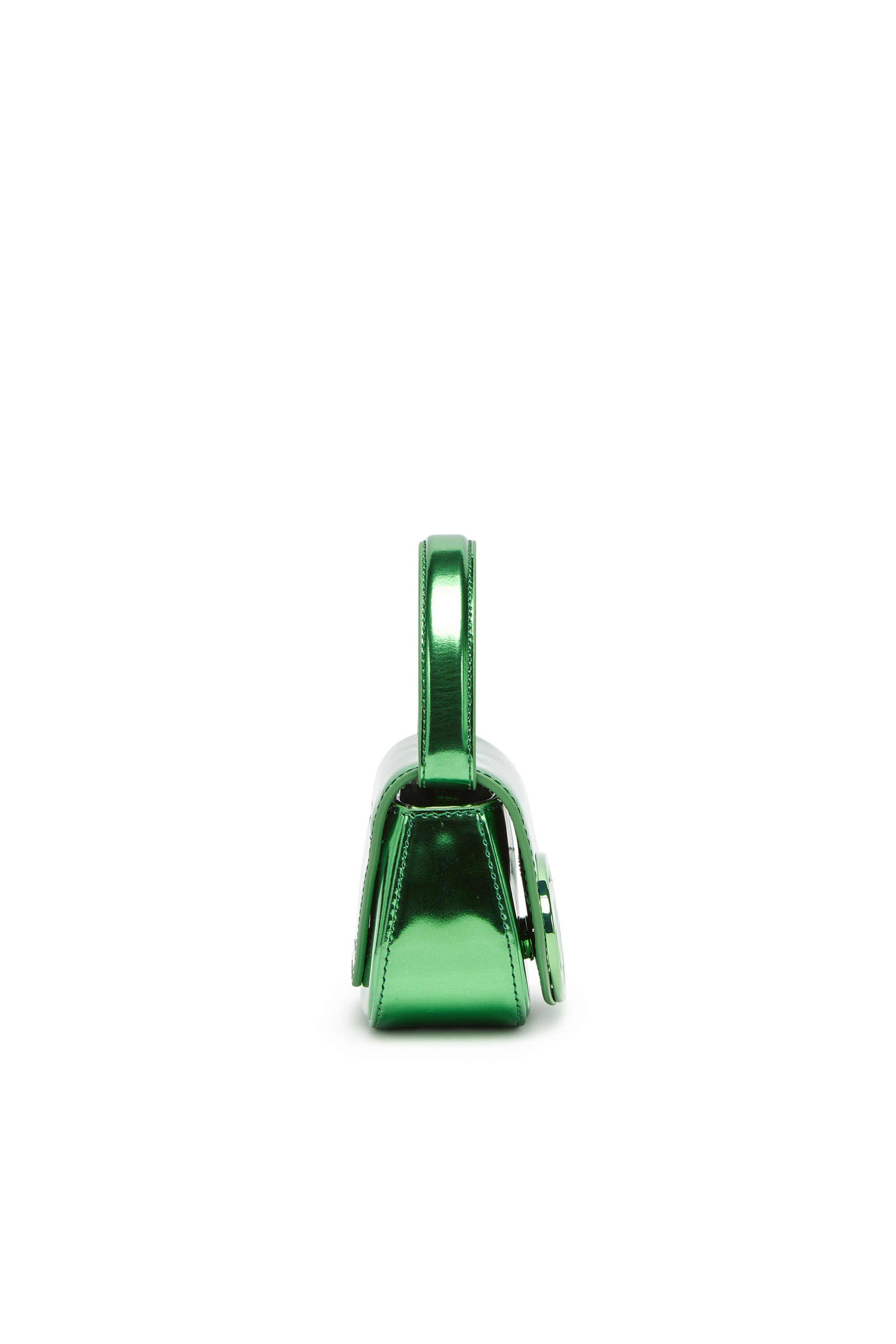 Diesel - 1DR-XS-S, Woman's 1DR-XS-S-Iconic mini bag in mirrored leather in Green - 4