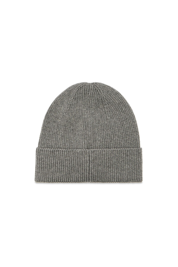 Diesel - K-CODER-FULLY B, Unisex's Ribbed beanie with D embroidery in Grey - 2