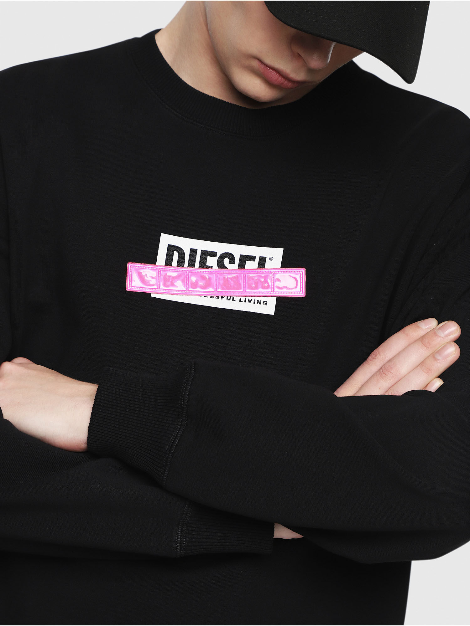 diesel patch hoodie