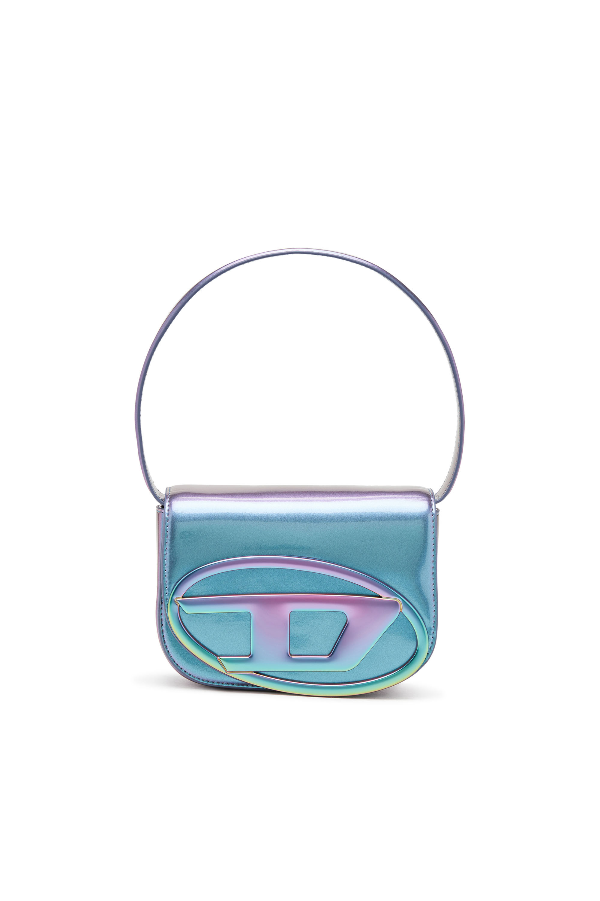 Diesel - 1DR, Woman's 1DR-Iconic shoulder bag with iridescent effect in Azure - 6