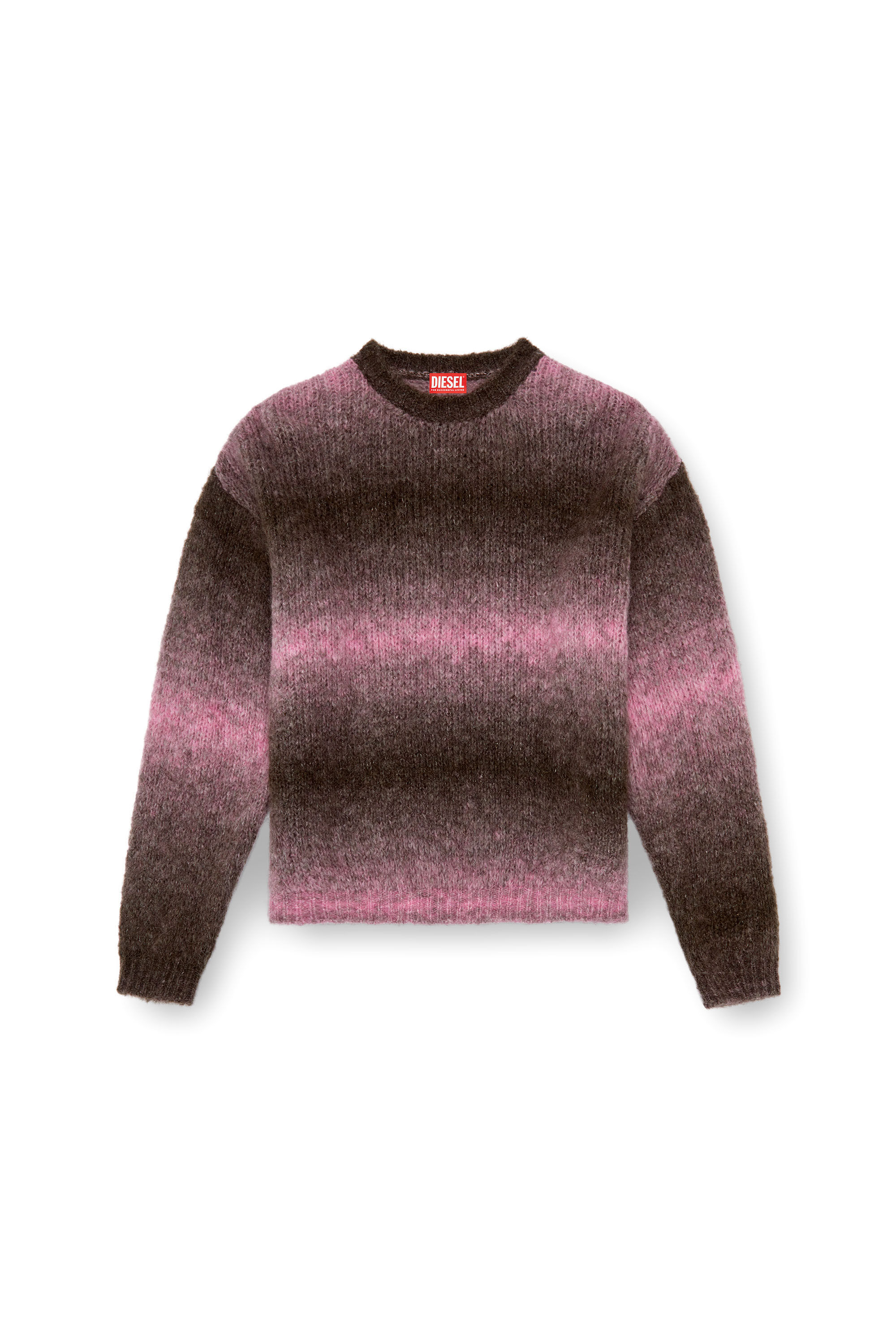 Diesel - K-RASTA, Man's Dégradé jumper in alpaca blend in Violet - 2