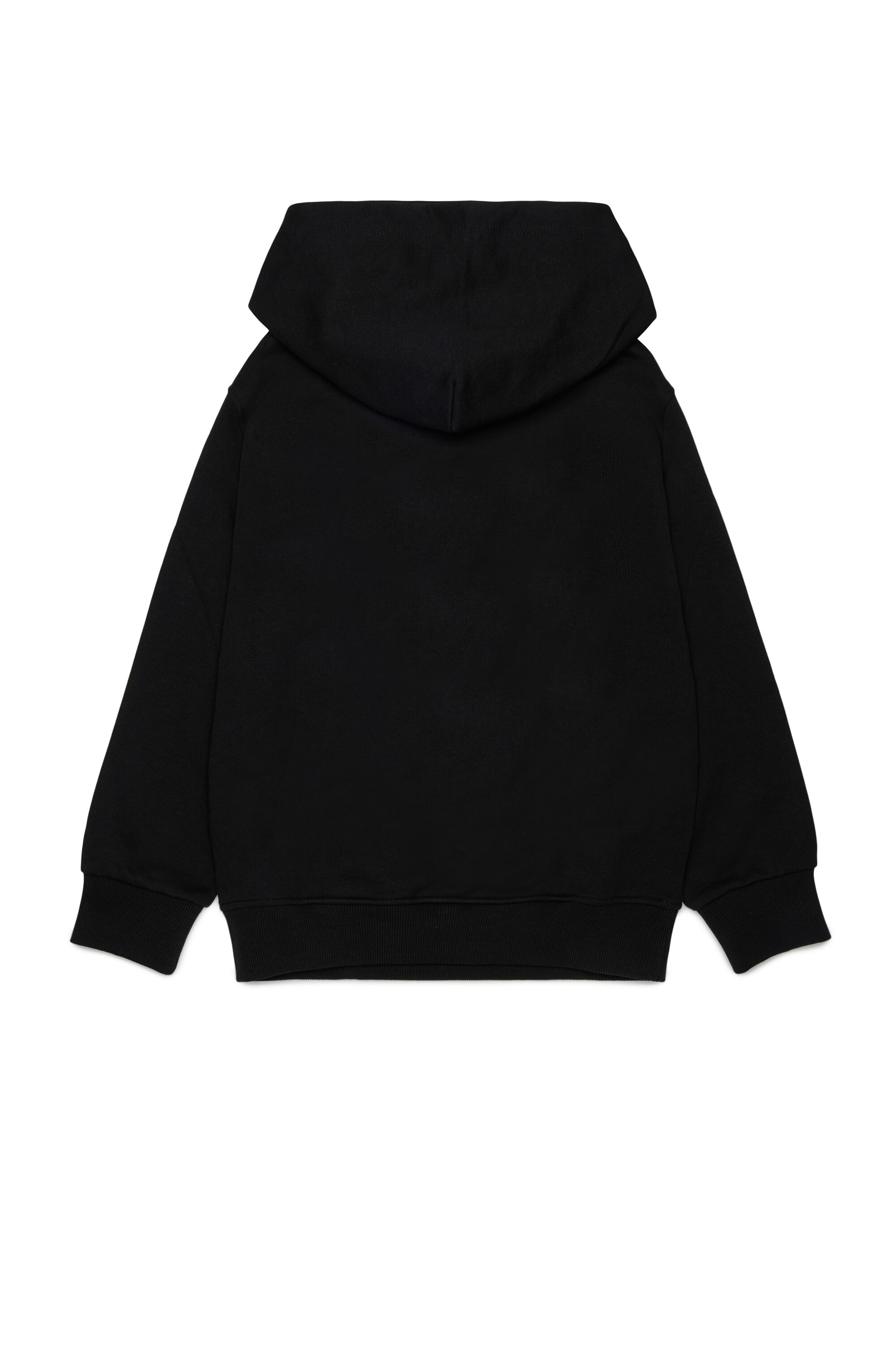 Diesel - SVELLYHOOD OVER, Man's Hoodie with two-tone Oval D print in Black - 2