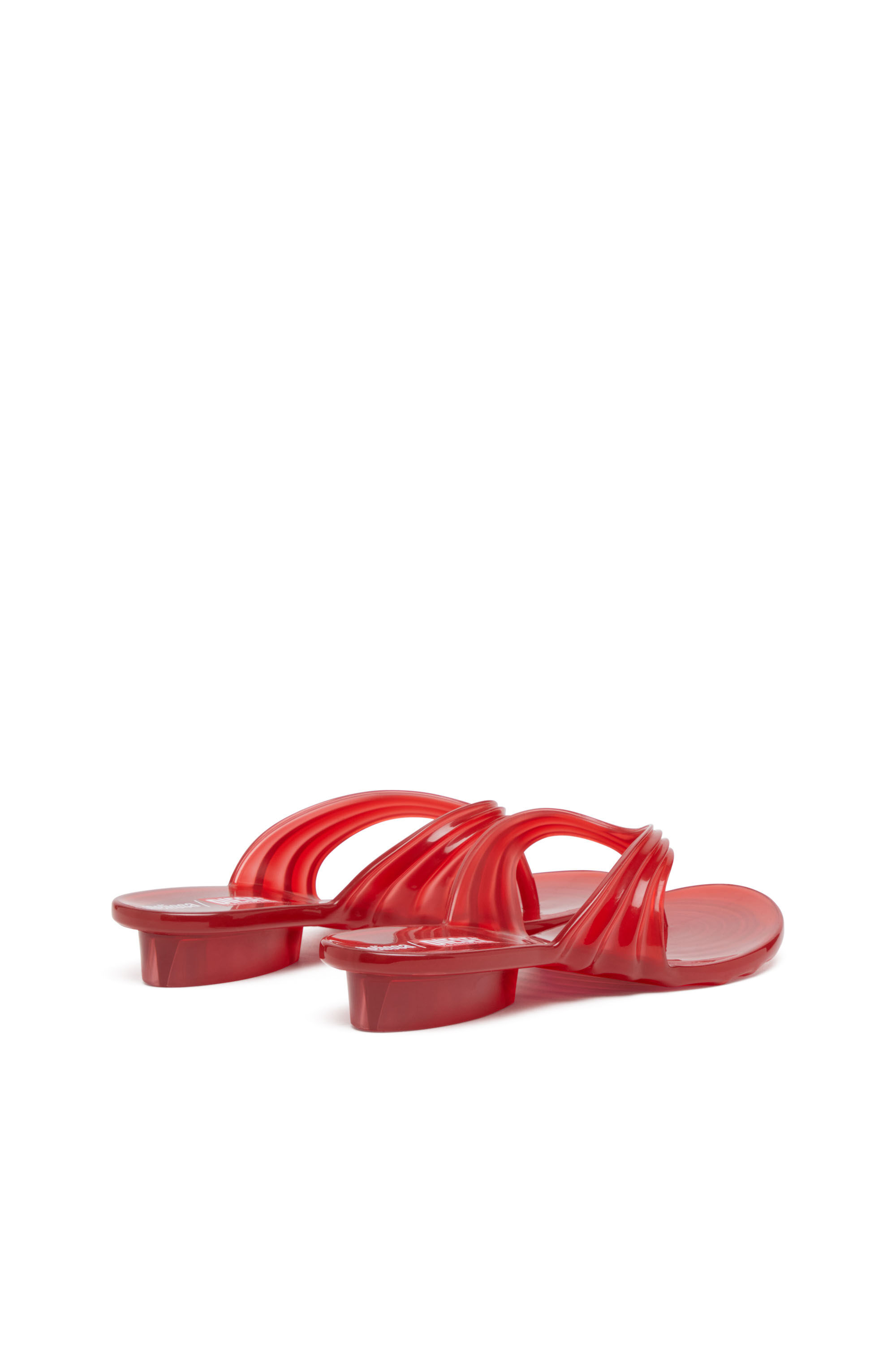 Diesel - MELISSA QUANTUM THONG, Woman's Sculptural flip-flops in Melflex&reg; in Red - 3