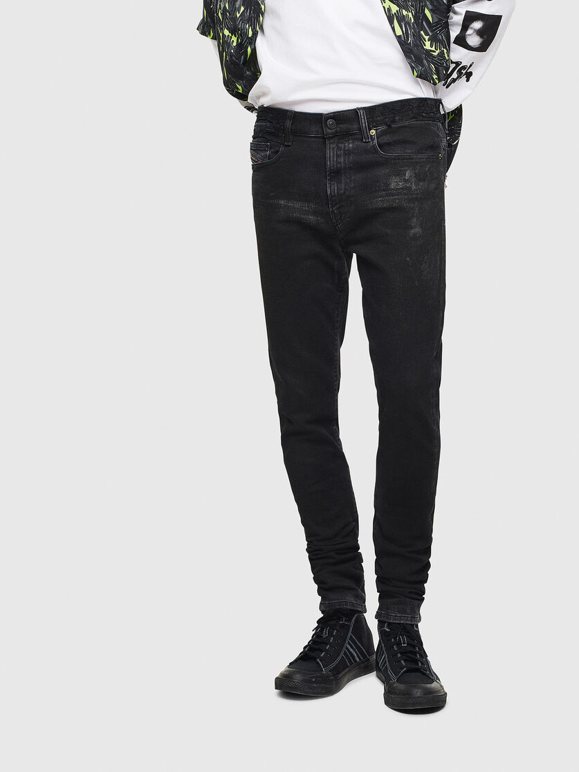 D Amny 009ce Man Skinny Black Dark Grey Jeans Sel Skinny Black Dark Grey Jeans
