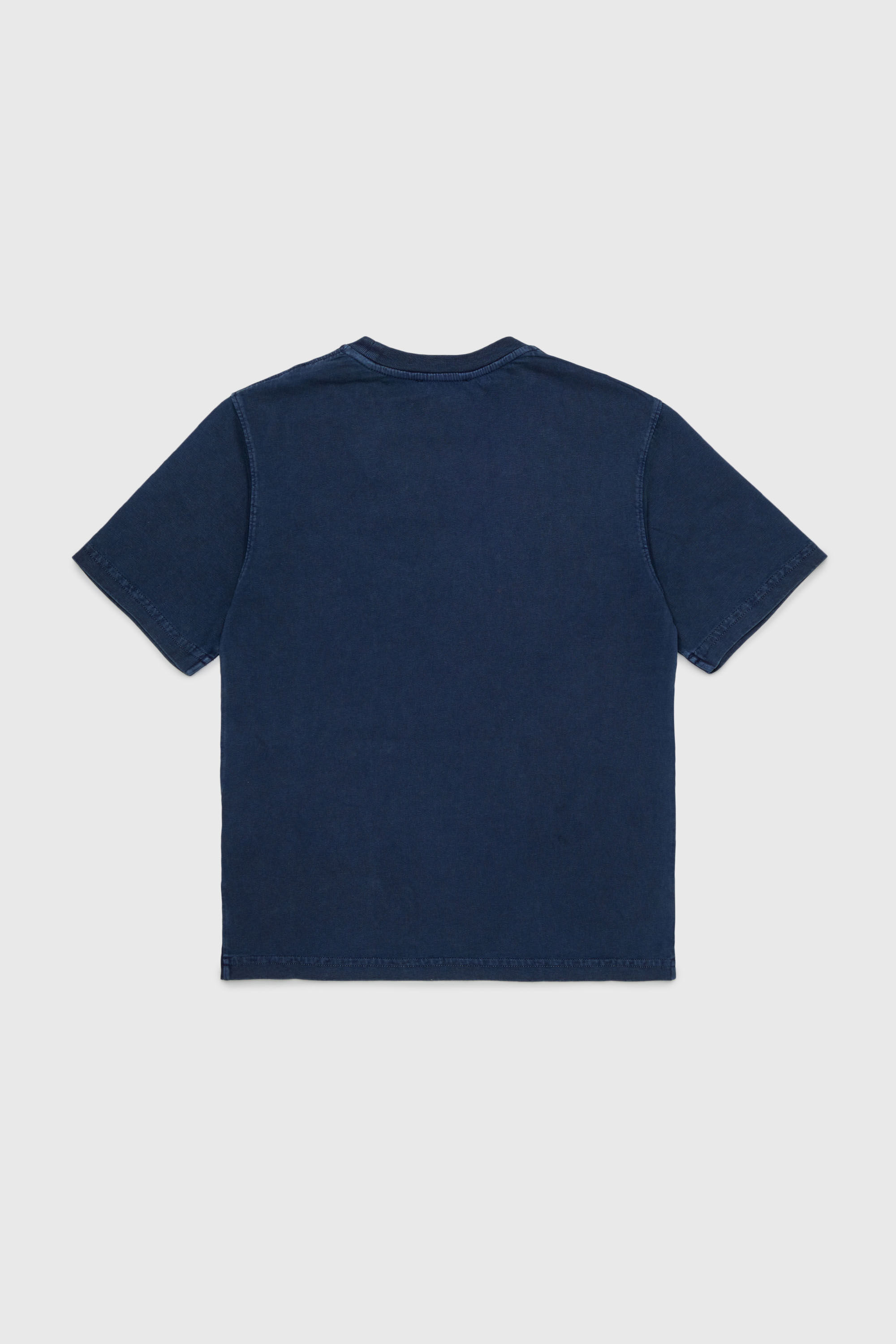 Diesel - TISEL OVER, Man's Cotton T-shirt with maxi logo print in Dark Blue - 2