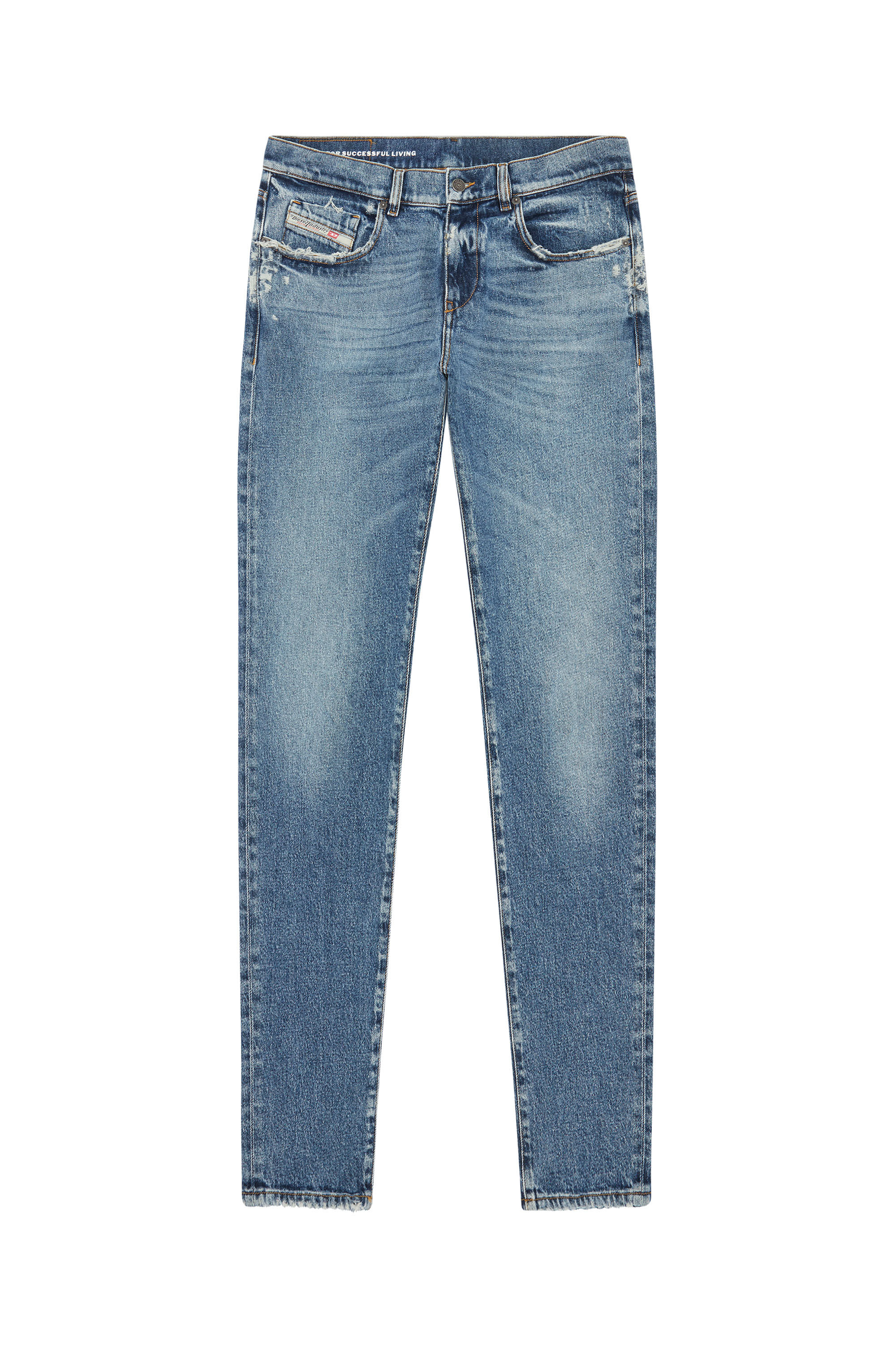 Diesel - 2019 D-Strukt 09F16 Slim Jeans, Medium blue - Image 2