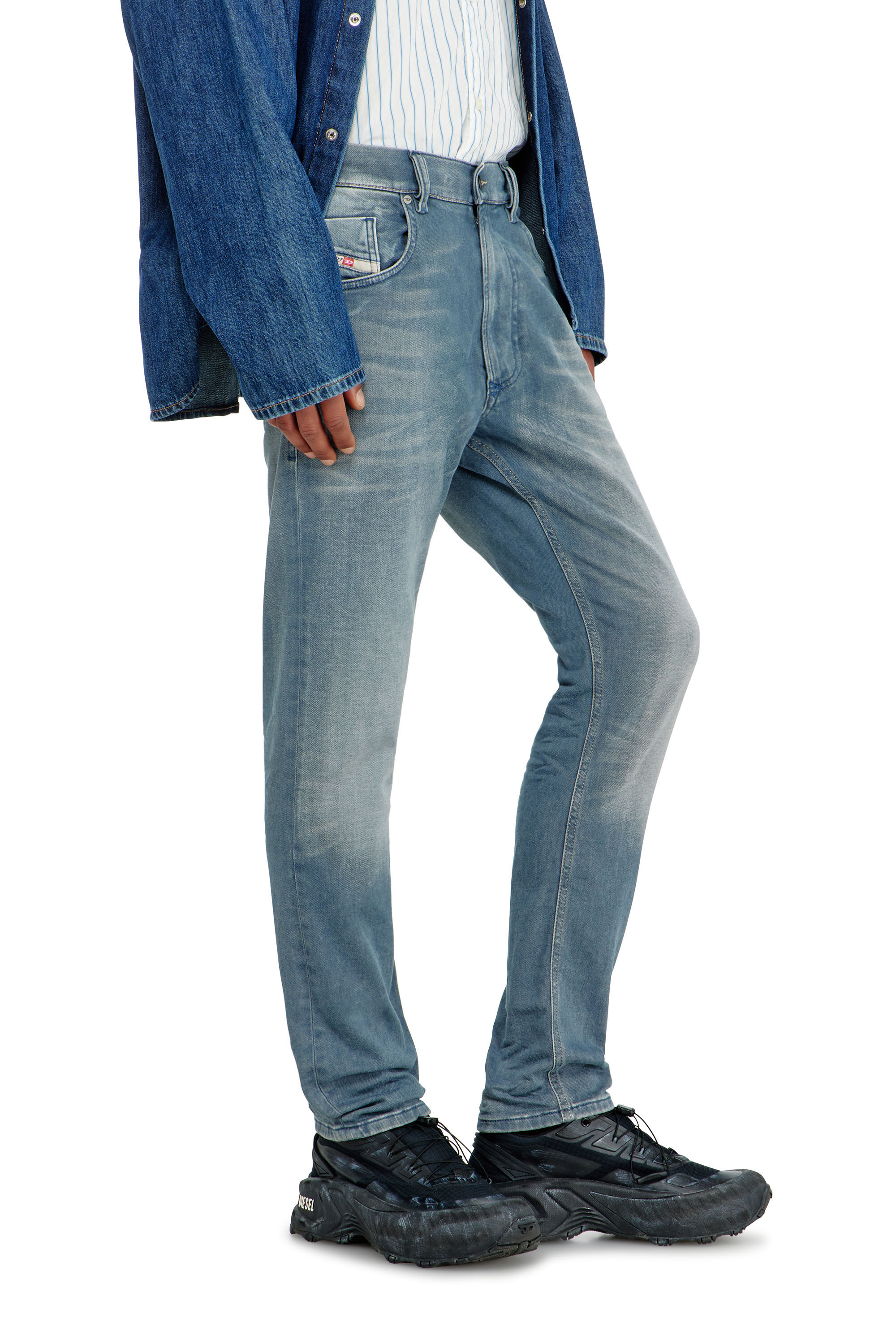 Diesel - Man's Regular 2032 D-Krooley-BW Joggjeans&reg; 09P91, Light Blue - 5