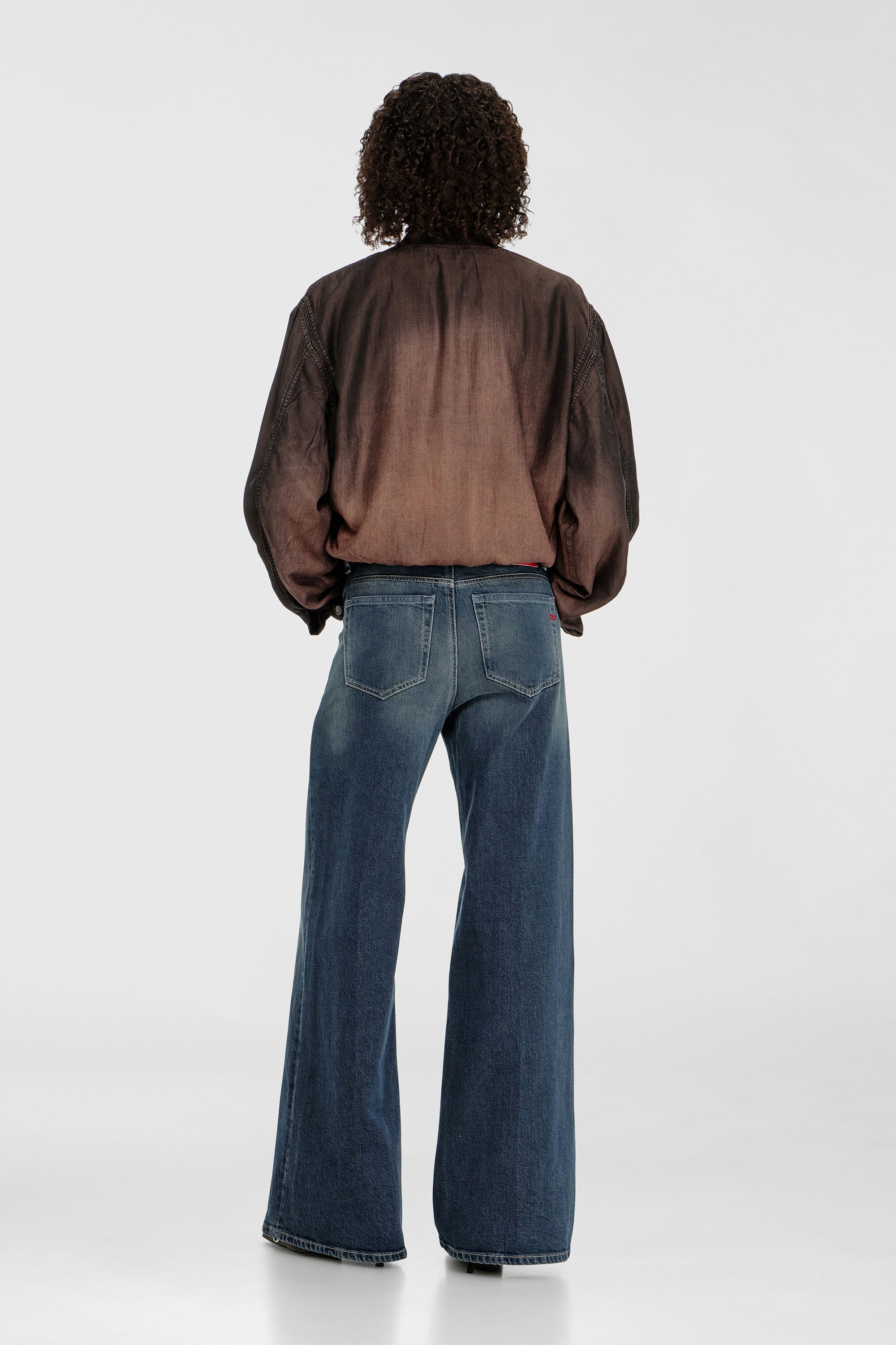 Diesel - Woman's Flare Jeans 1978 D-Akemi 007EI, Dark Blue - 3