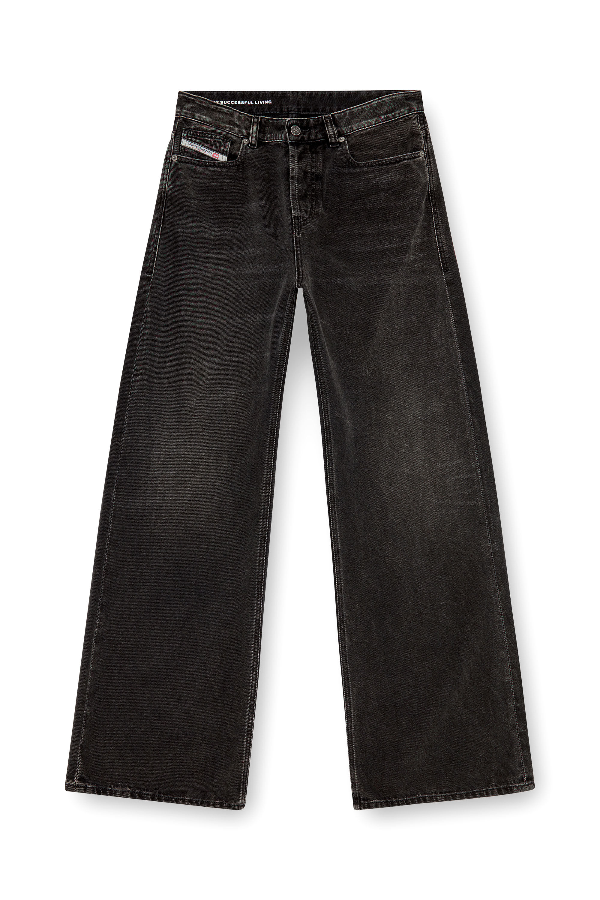 Women's Relaxed Jeans | Black/Dark grey | Diesel 1996 D-Sire