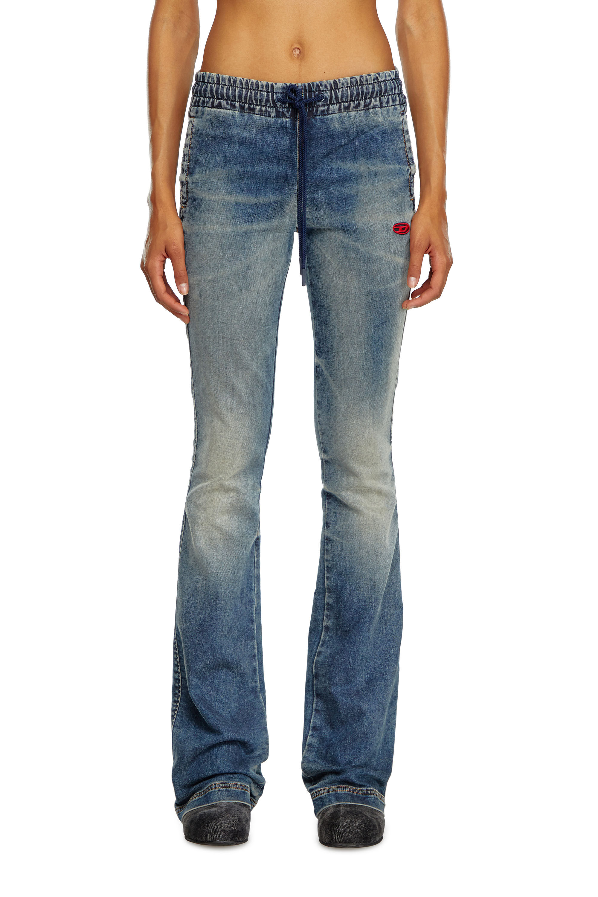 Diesel - Woman's Bootcut and Flare 2069 D-Ebbey Joggjeans® 068LZ, Medium blue - 3