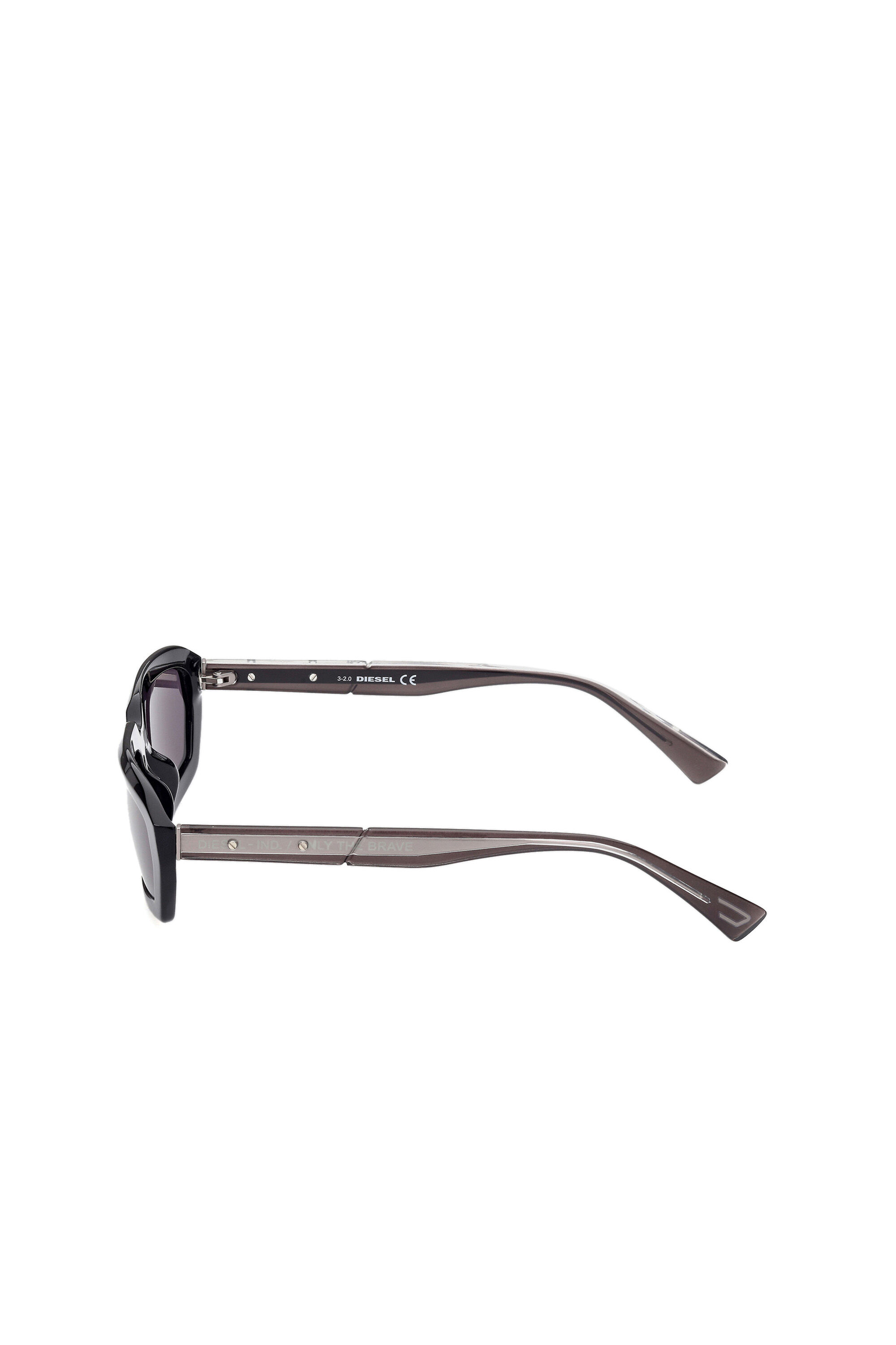 Diesel - DL0347, Unisex's Bold volumes and clean-cut sunglasses in Black - 4