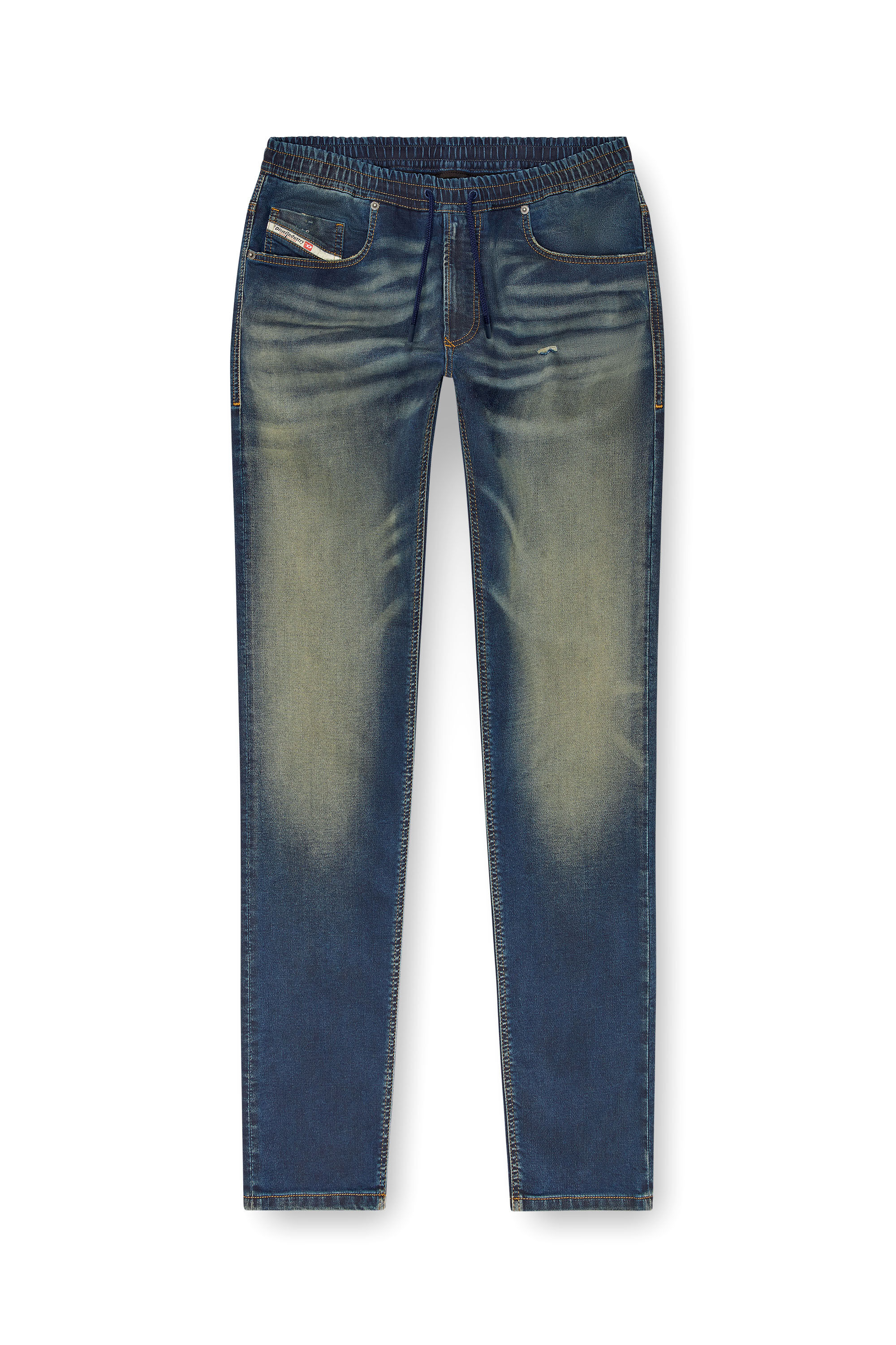 Diesel - Man's Tapered 2030 D-Krooley Joggjeans® 09J34, Dark Blue - 2