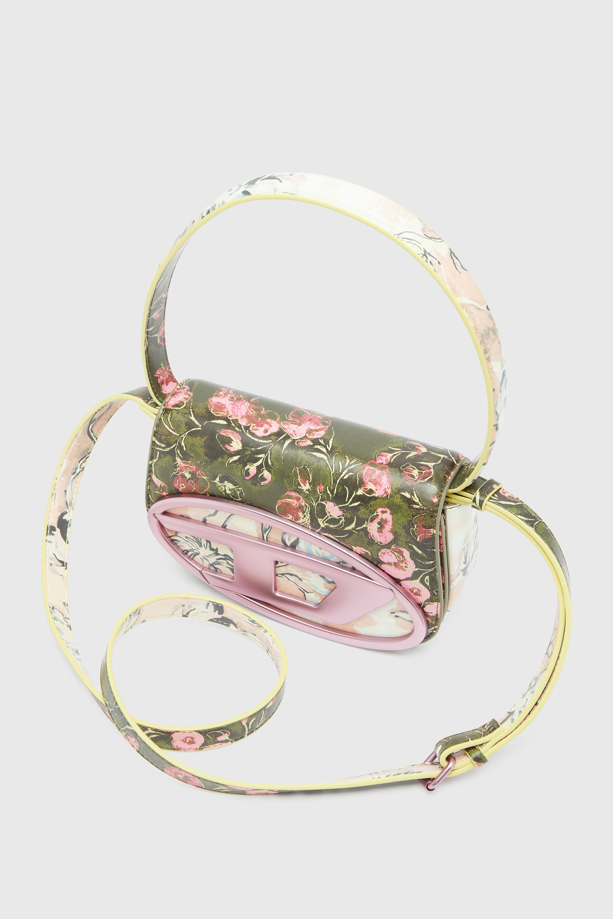 Diesel - 1DR, Woman's 1DR-Iconic shoulder bag with floral print in Multicolor - 6