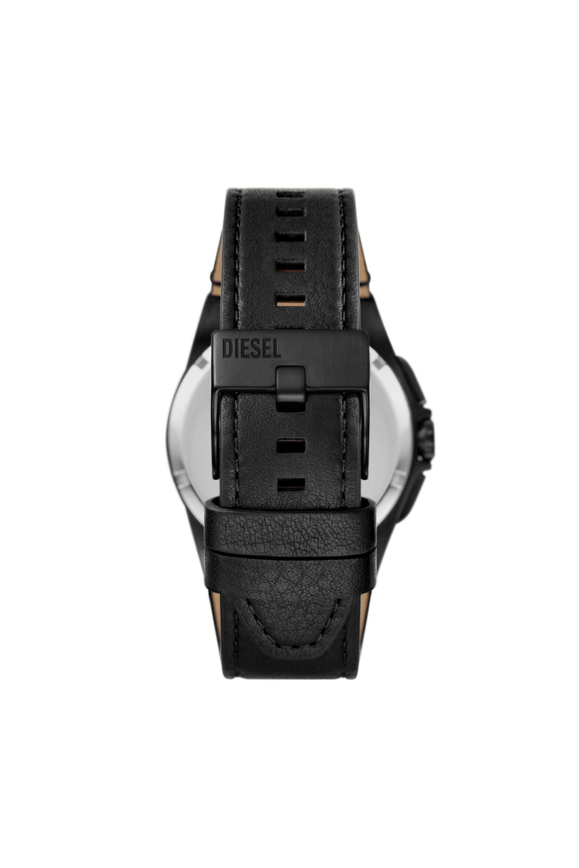 Diesel black leather watch on sale